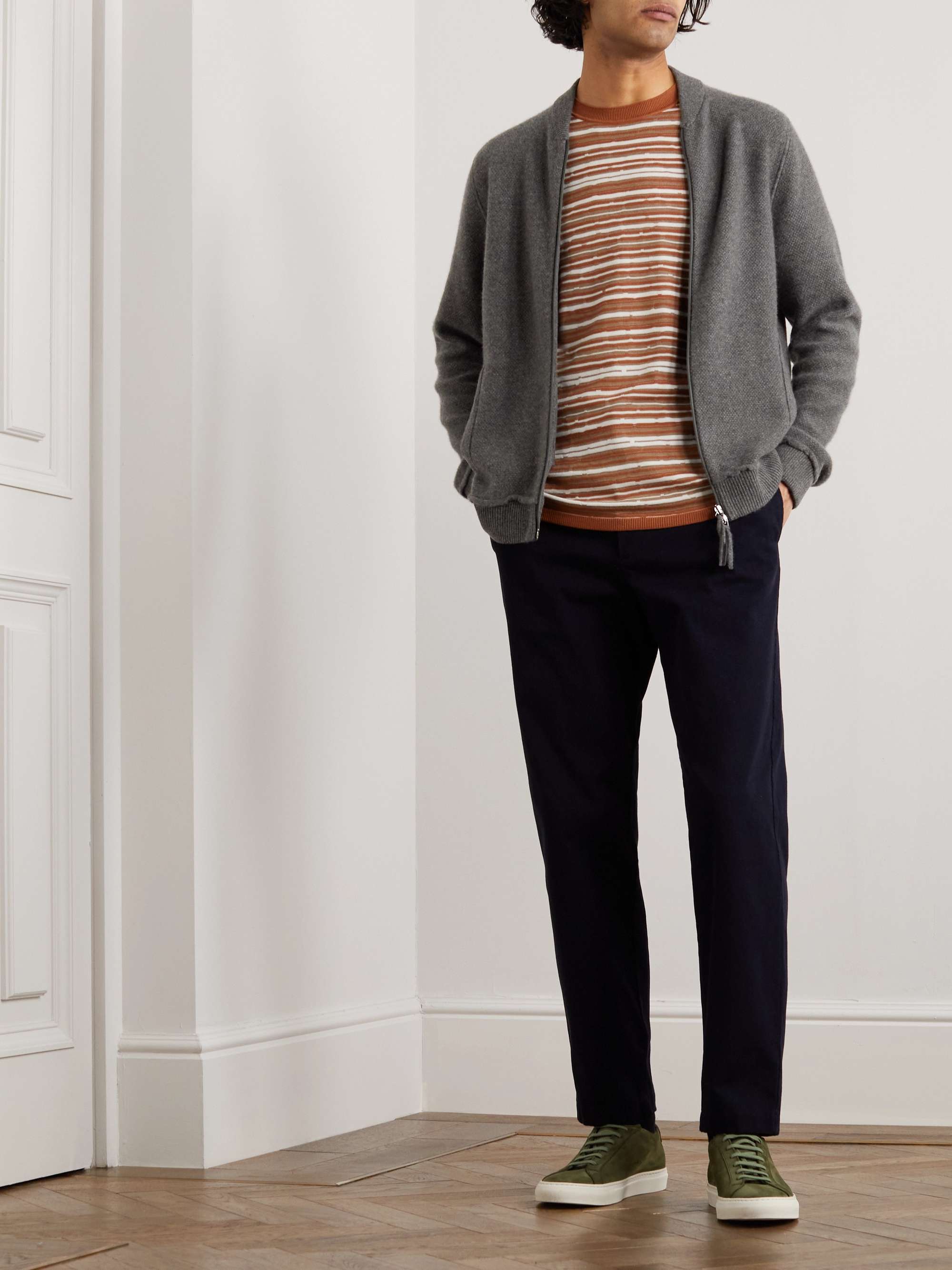 INCOTEX Cashmere Bomber Jacket