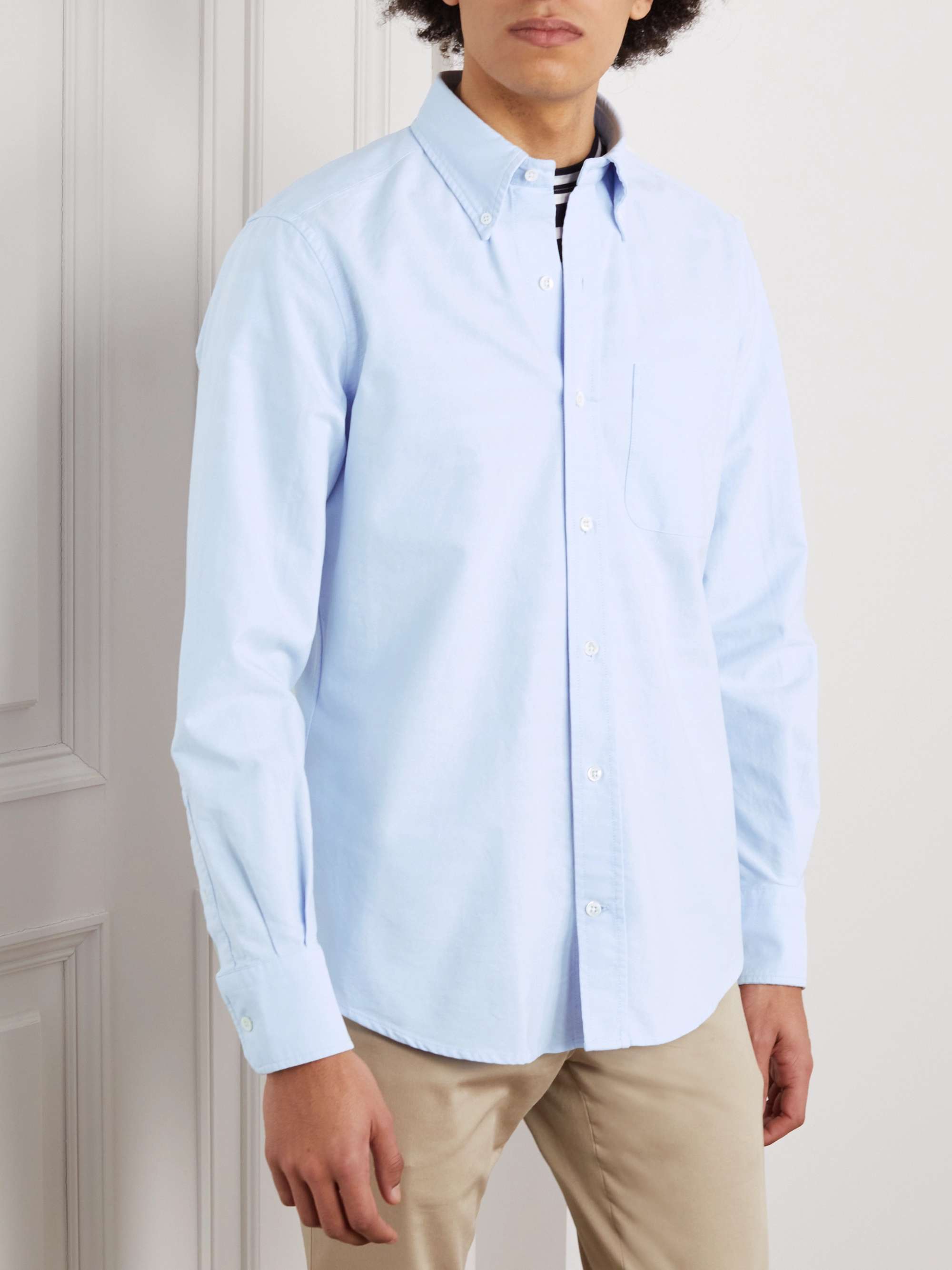 INCOTEX ButtonDown Collar Cotton Oxford Shirt for Men MR PORTER