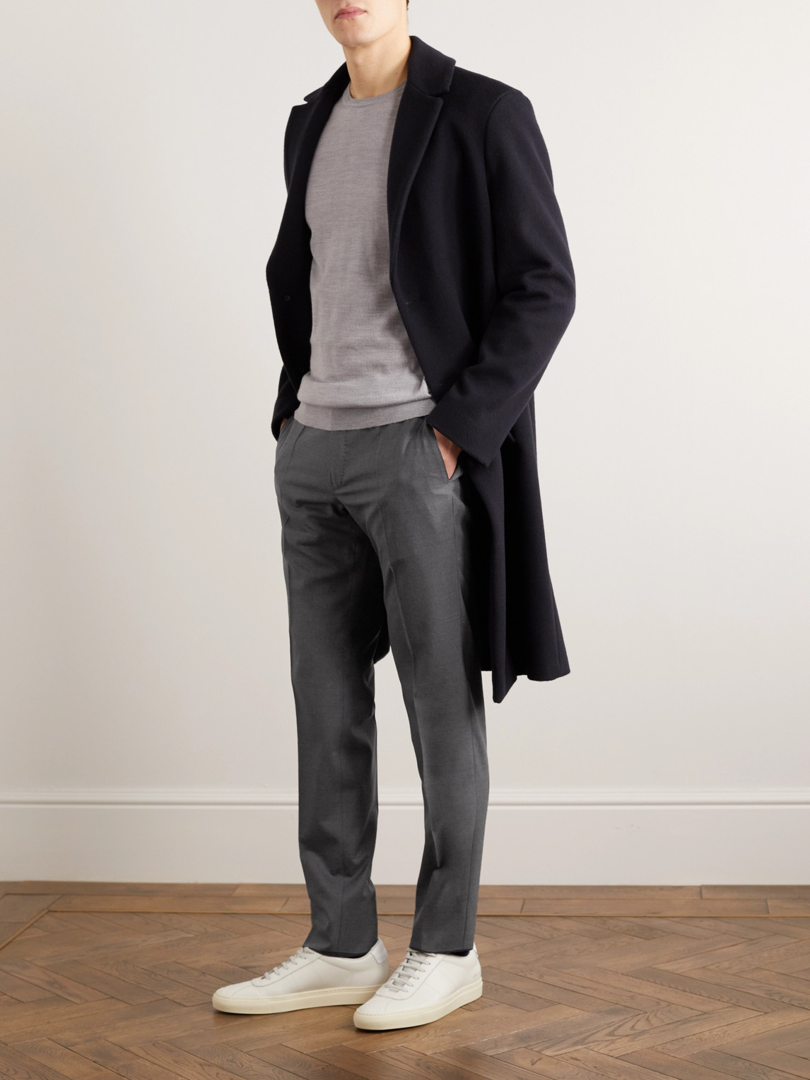 Incotex Slim-fit Tailored Trousers In Gray