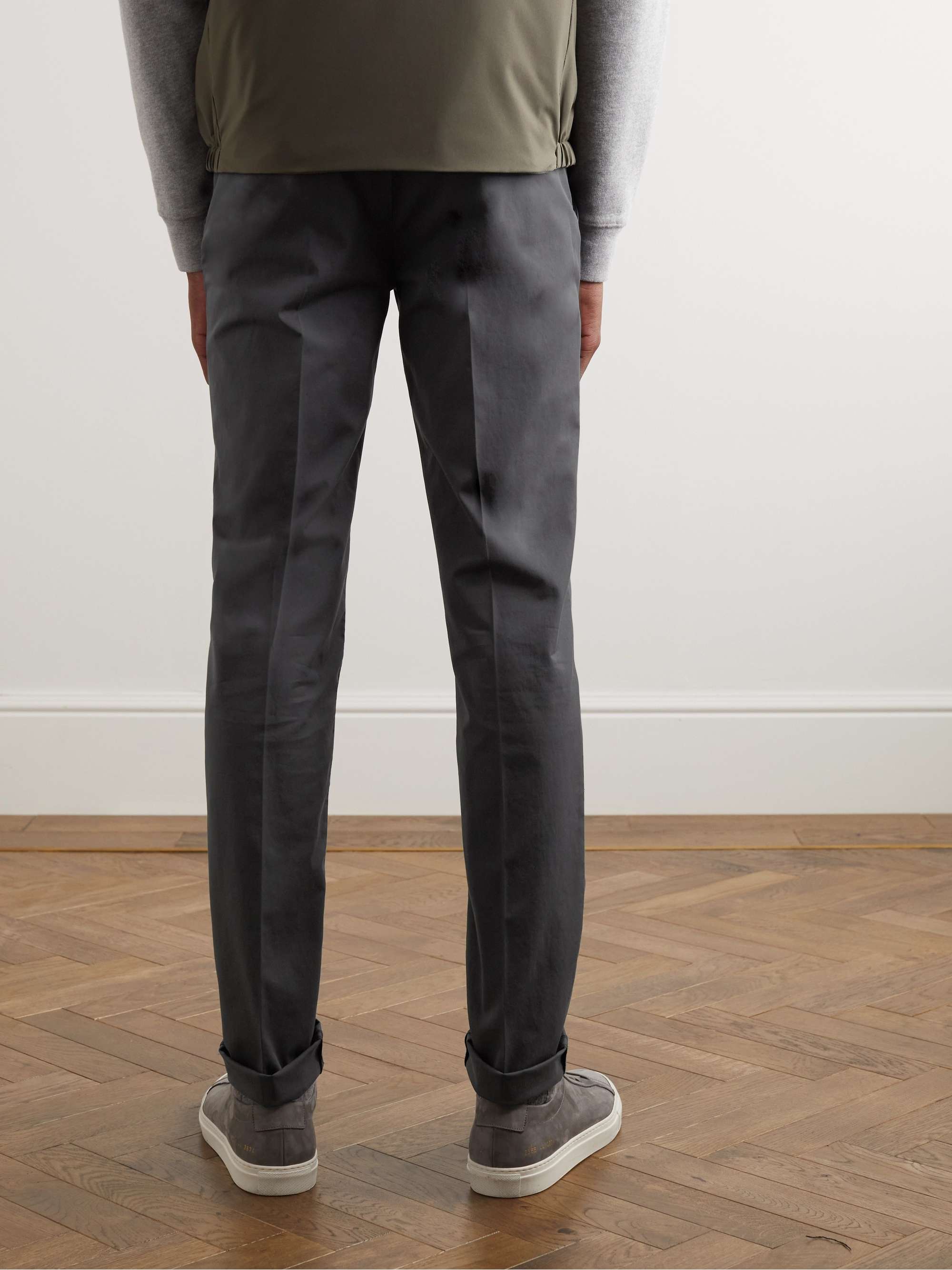 INCOTEX Venezia 1951 Slim-Fit Stretch-Cotton Trousers