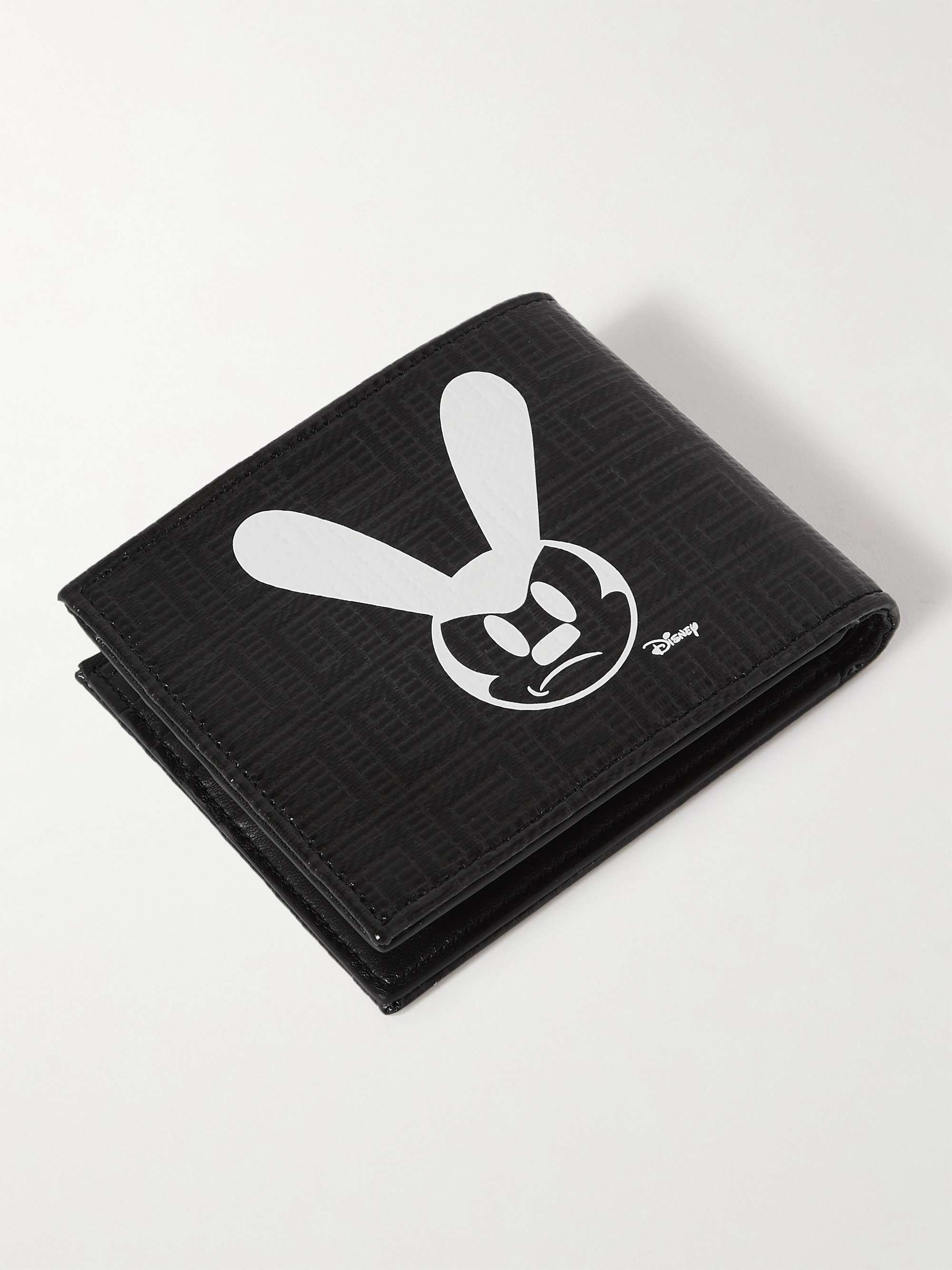 GIVENCHY + Disney Oswald Logo-Debossed Printed Leather Billfold Wallet