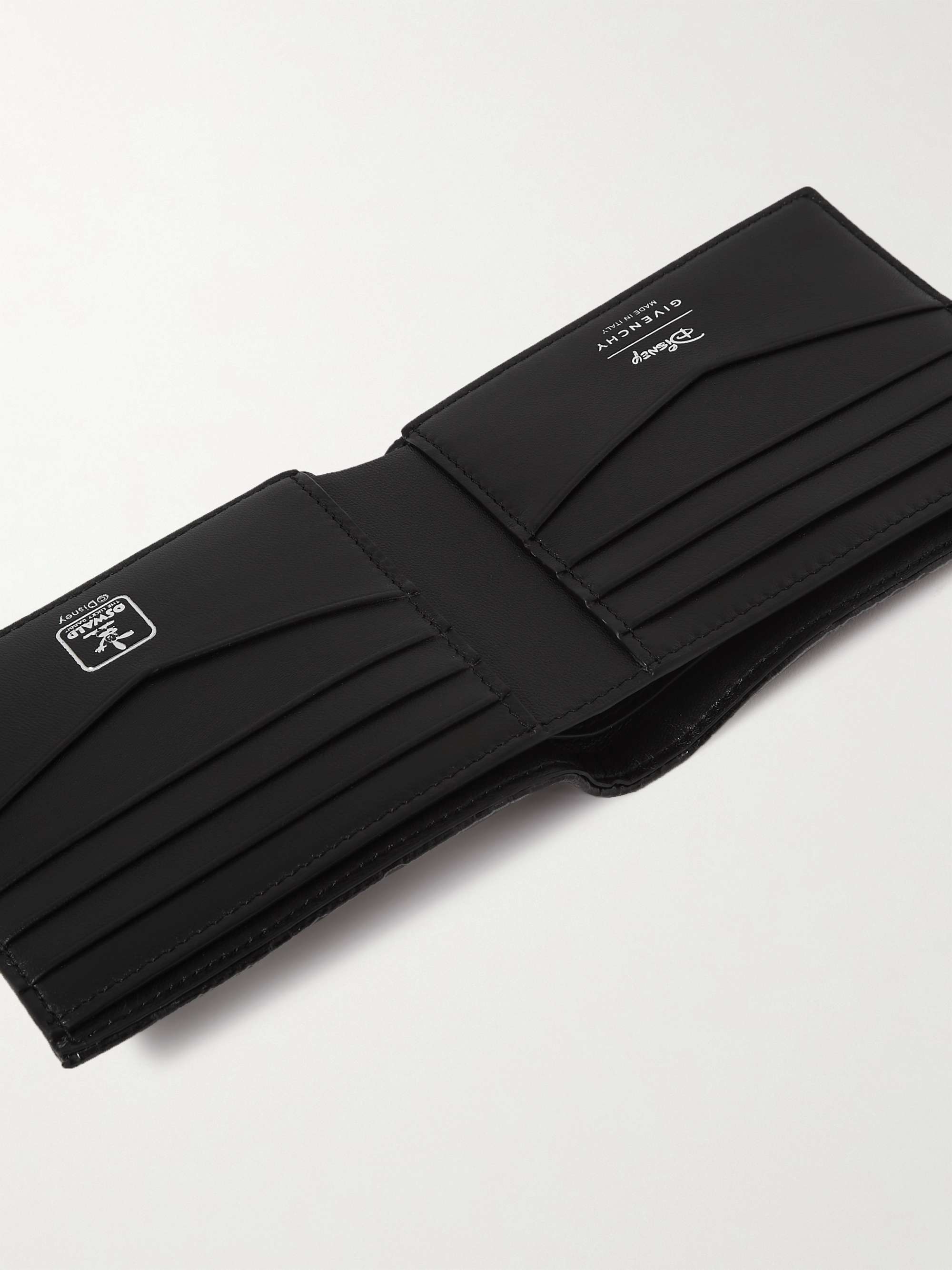 GIVENCHY + Disney Oswald Logo-Debossed Printed Leather Billfold Wallet
