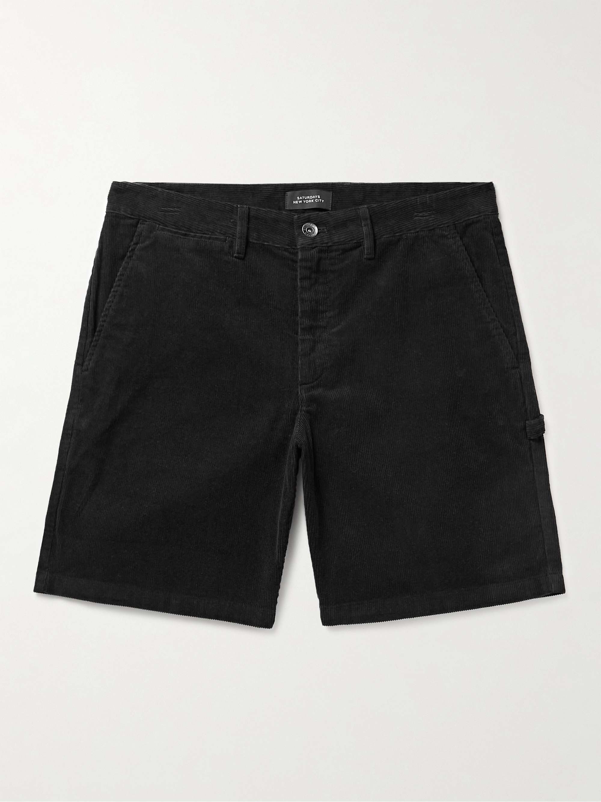 SATURDAYS NYC Ross Straight-Leg Cotton-Corduroy Shorts for Men | MR PORTER