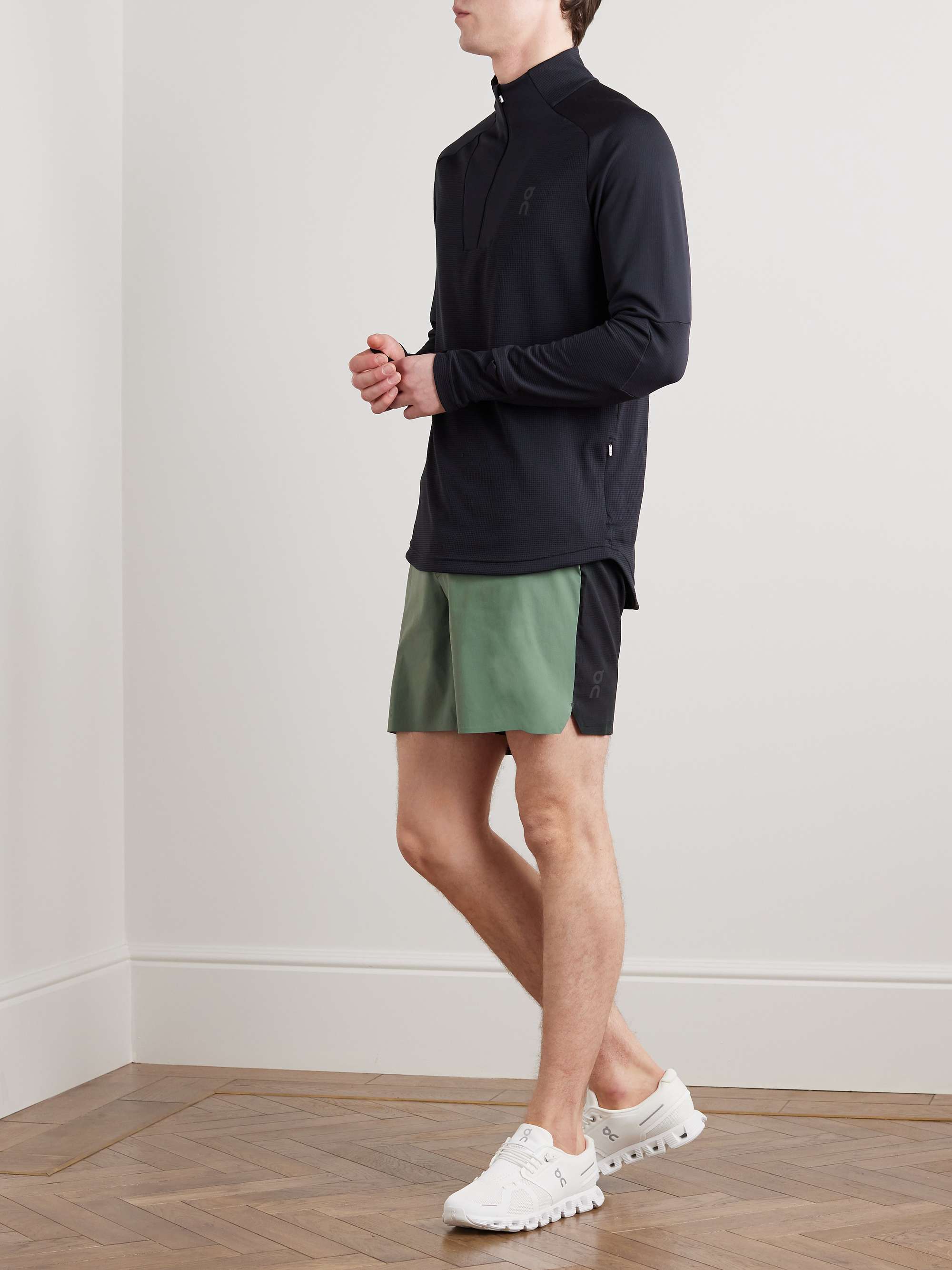 ON-RUNNING Explorer Straight-Leg Recycled-Mesh and Stretch-Shell Shorts