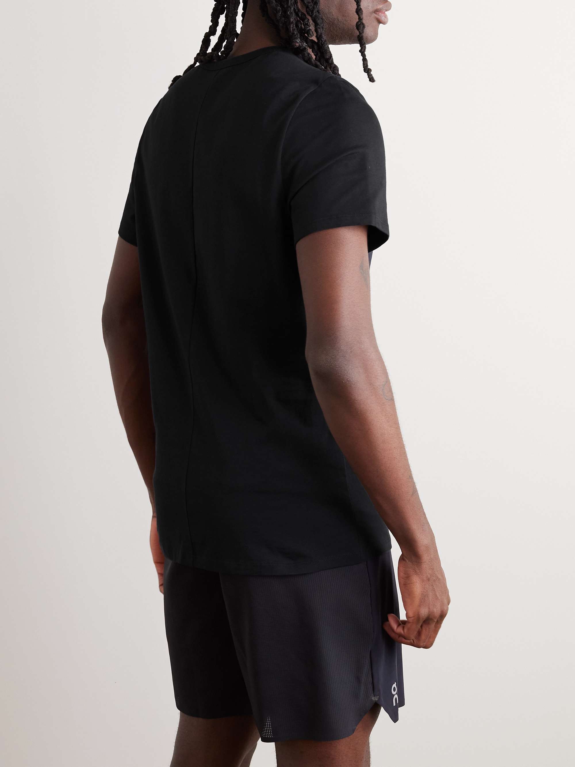ON-RUNNING Slim-Fit Logo-Print Cotton-Jersey T-Shirt