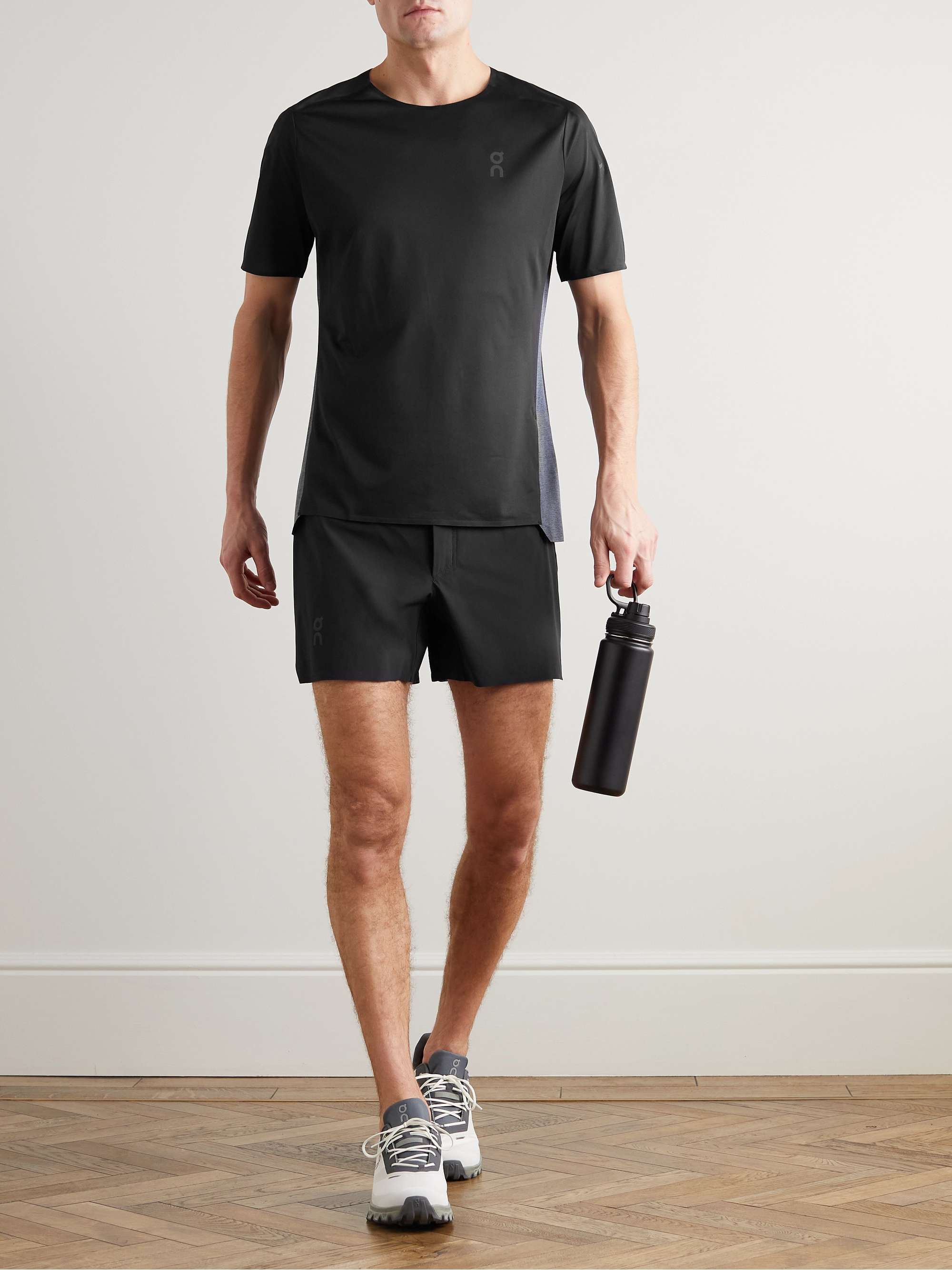 ON Straight-Leg Stretch-Shell and Mesh Shorts