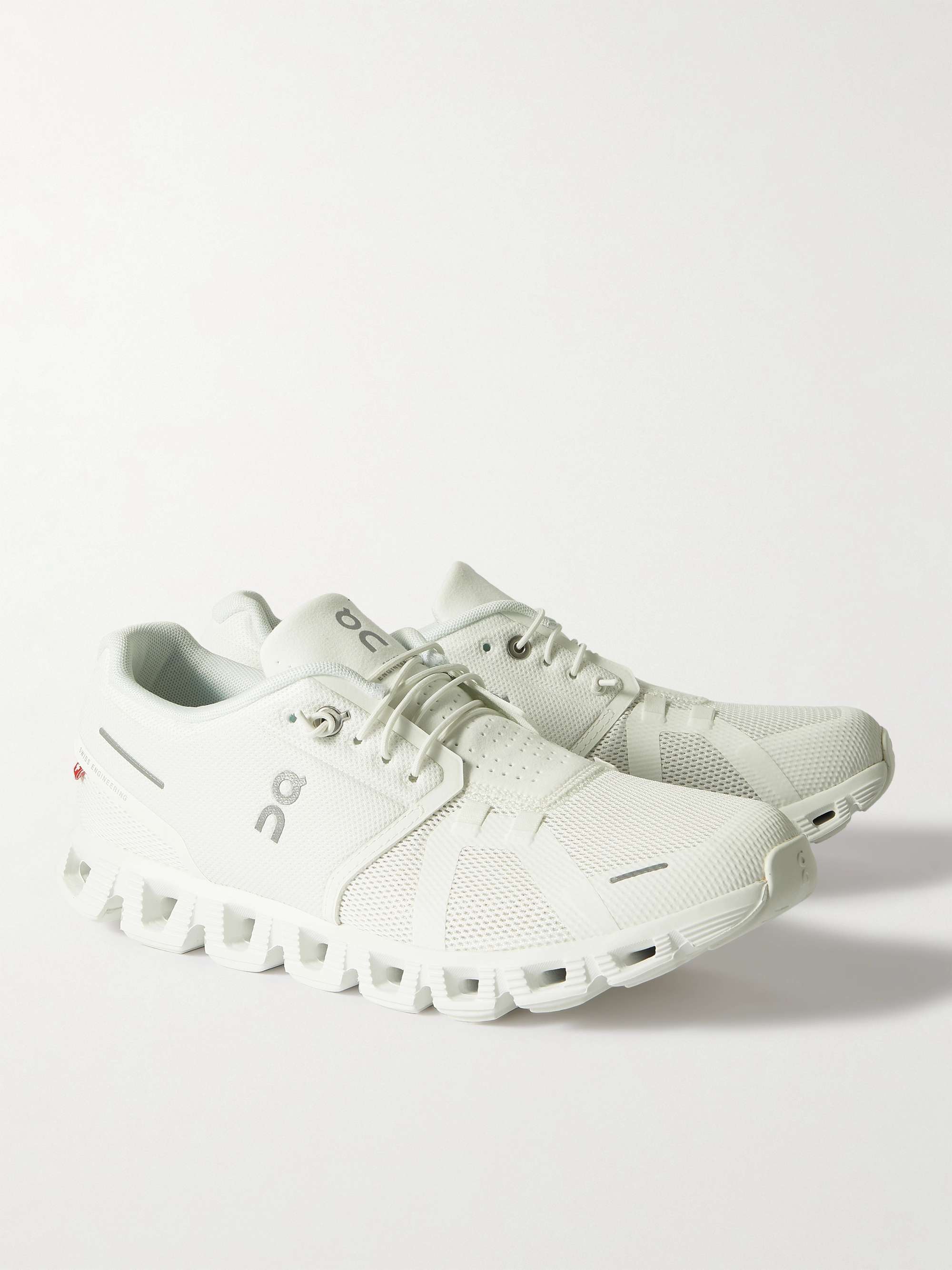 ON Cloud 5 Rubber-Trimmed Recycled Mesh Running Sneakers