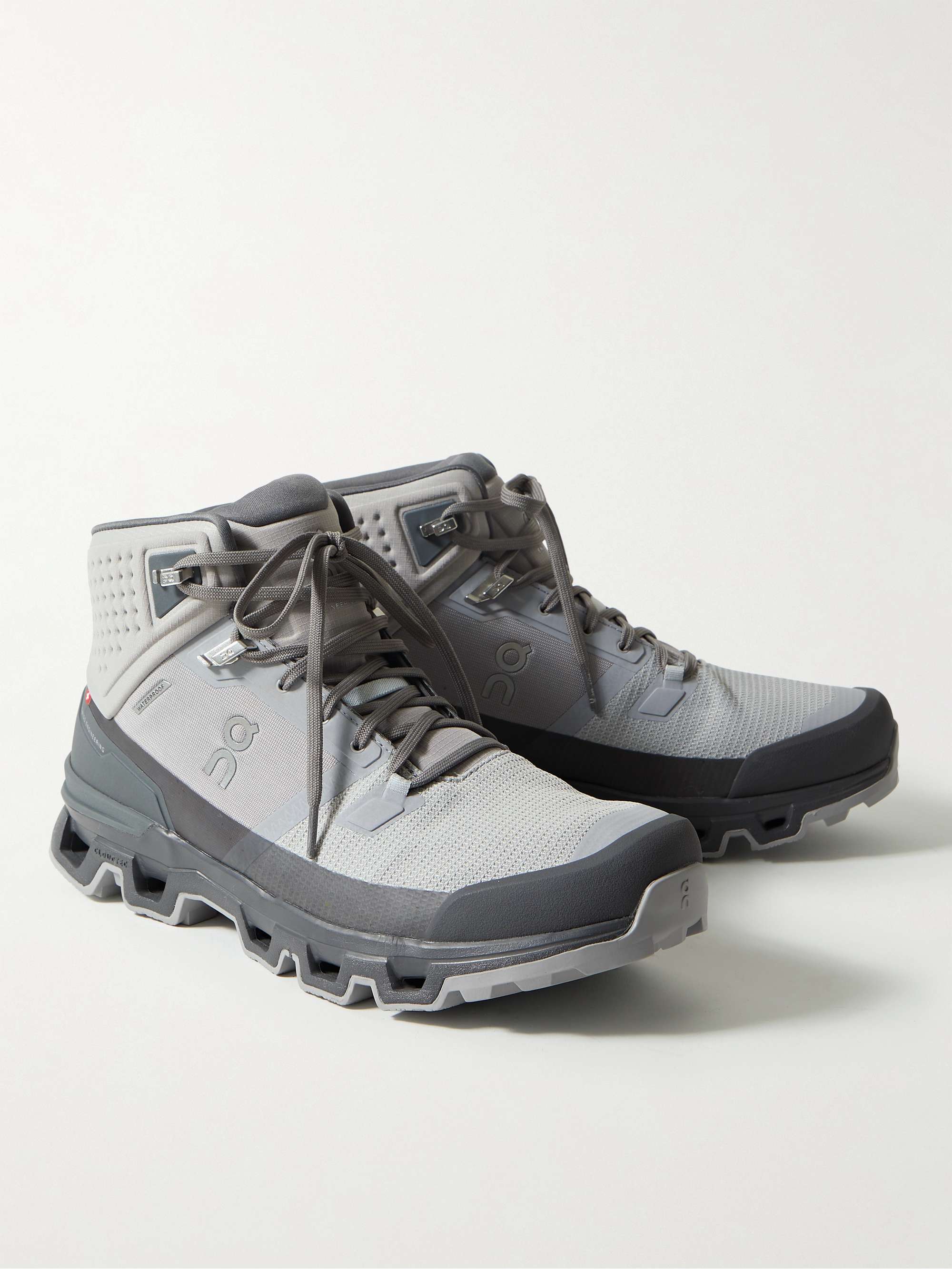 ON-RUNNING Cloudrock Waterproof Rubber-Trimmed Mesh Boots