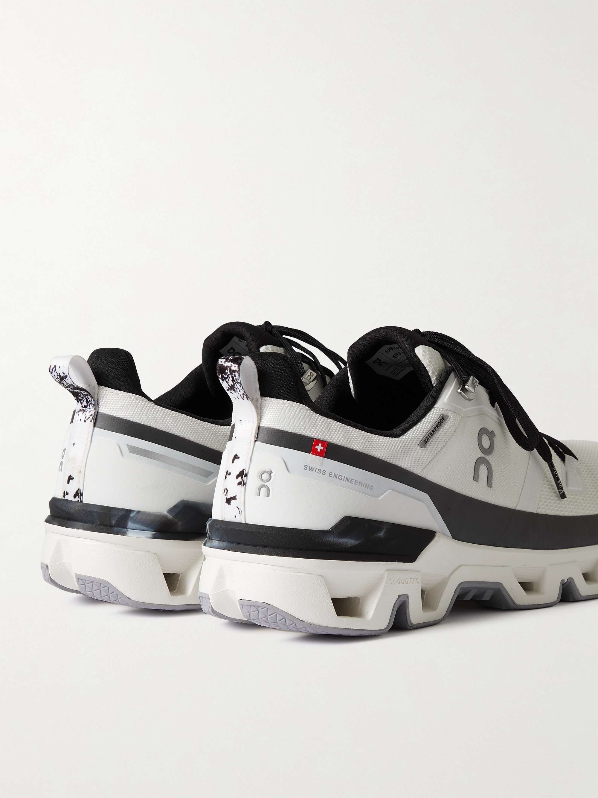ON-RUNNING Cloudwander Waterpoof High Alpine Rubber-Trimmed Mesh Running Sneakers