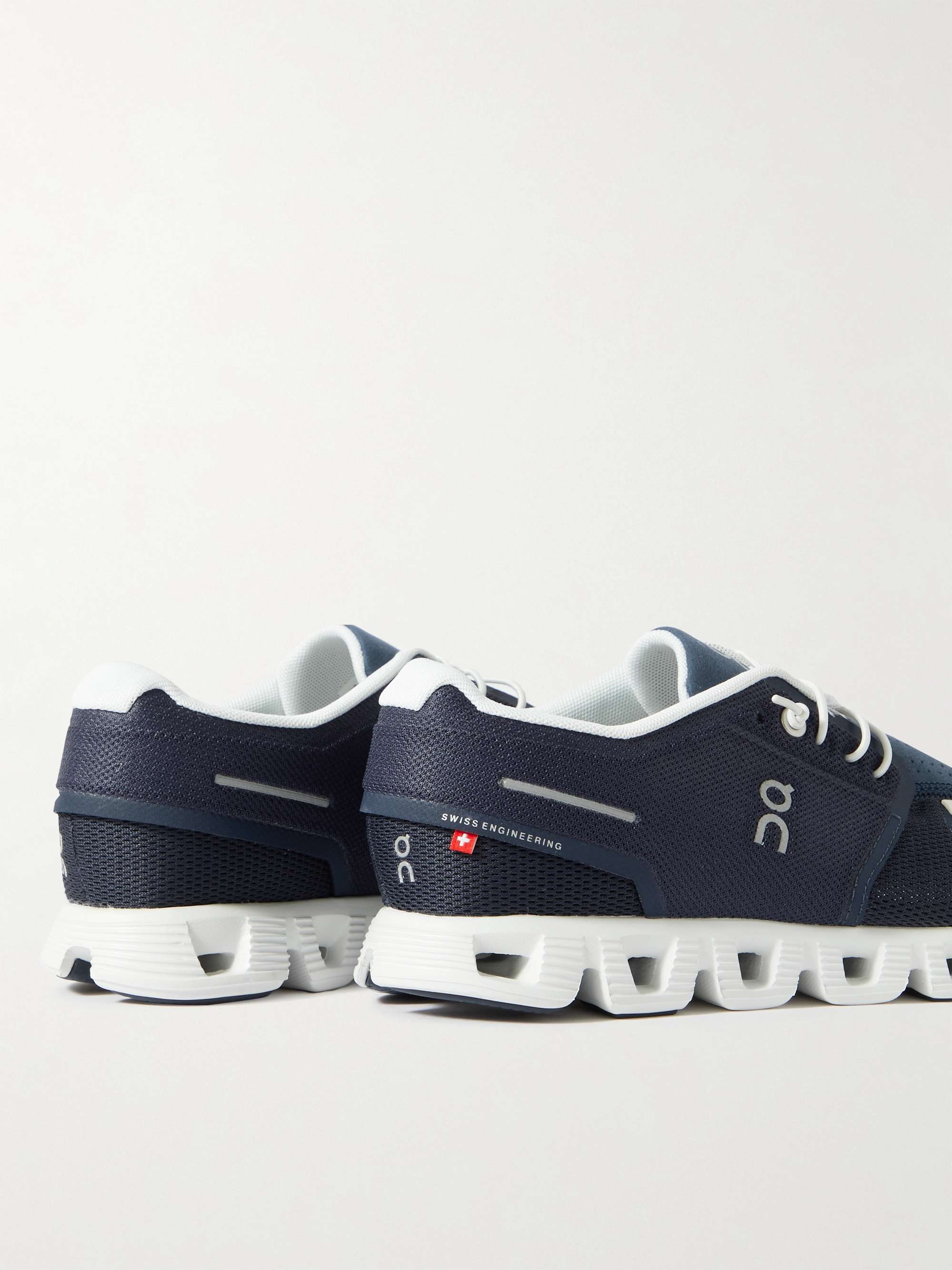 ON Cloud 5 Rubber-Trimmed Recycled Mesh Running Sneakers