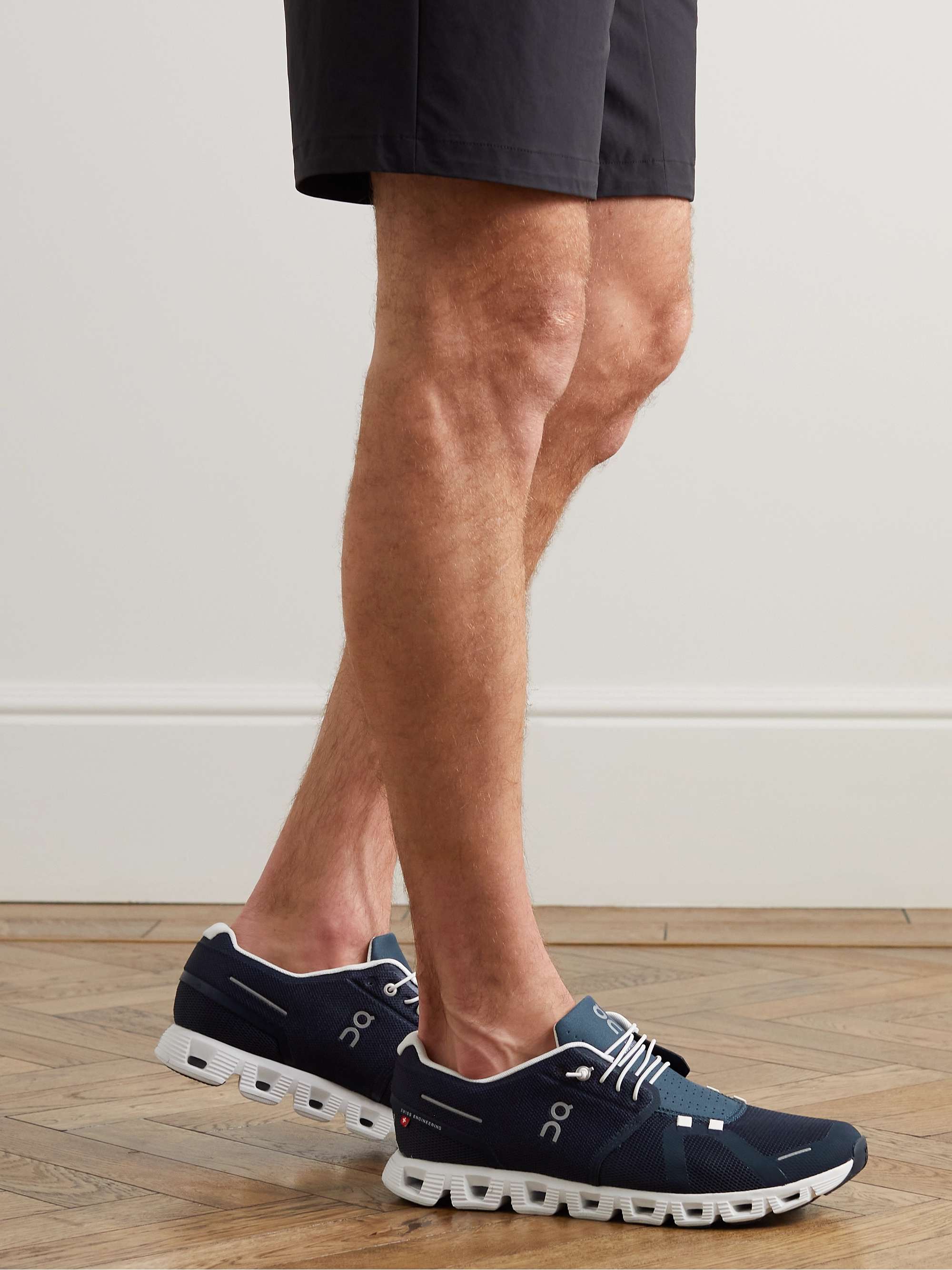 ON Cloud 5 Rubber-Trimmed Recycled Mesh Running Sneakers