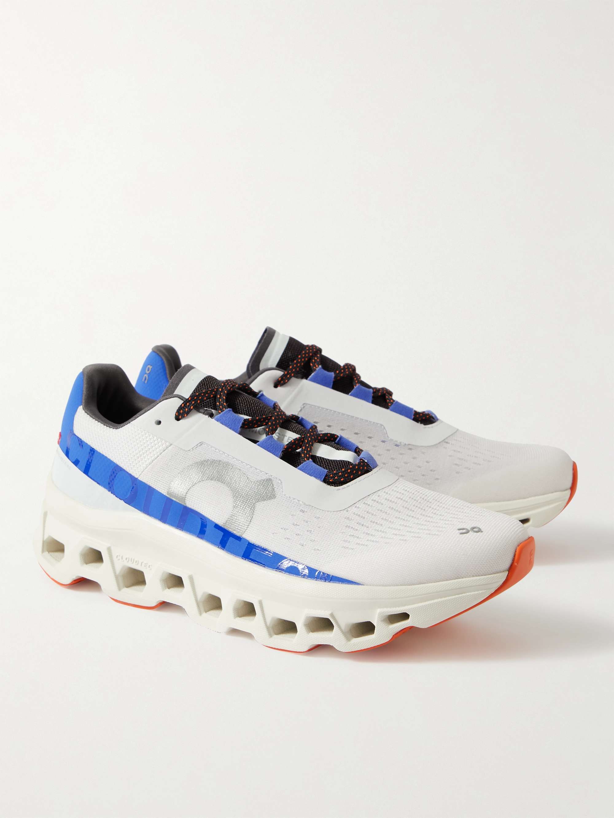 ON Cloudmonster Rubber-Trimmed Mesh Running Sneakers