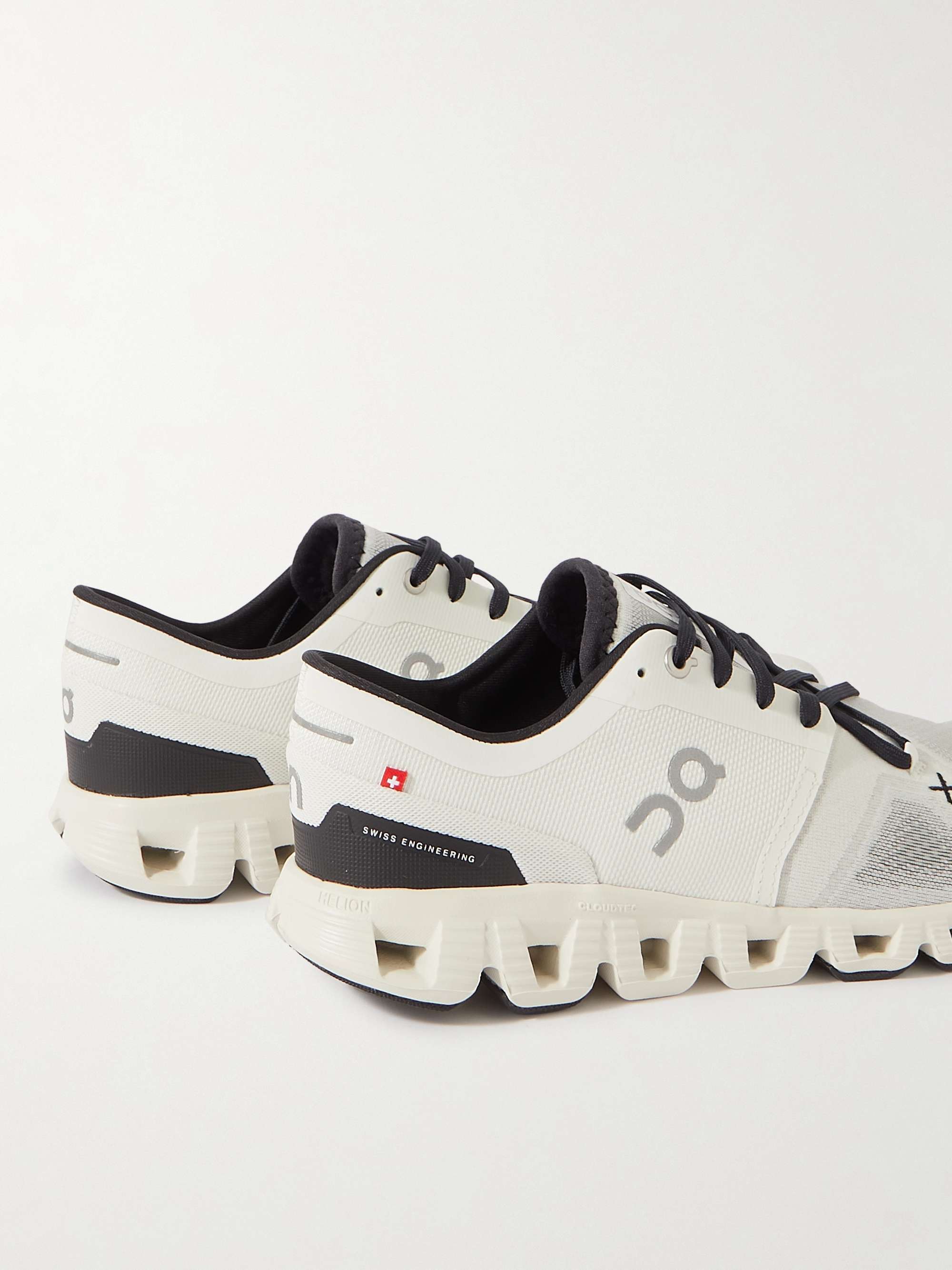 ON Cloud X3 Rubber-Trimmed Mesh Running Sneakers