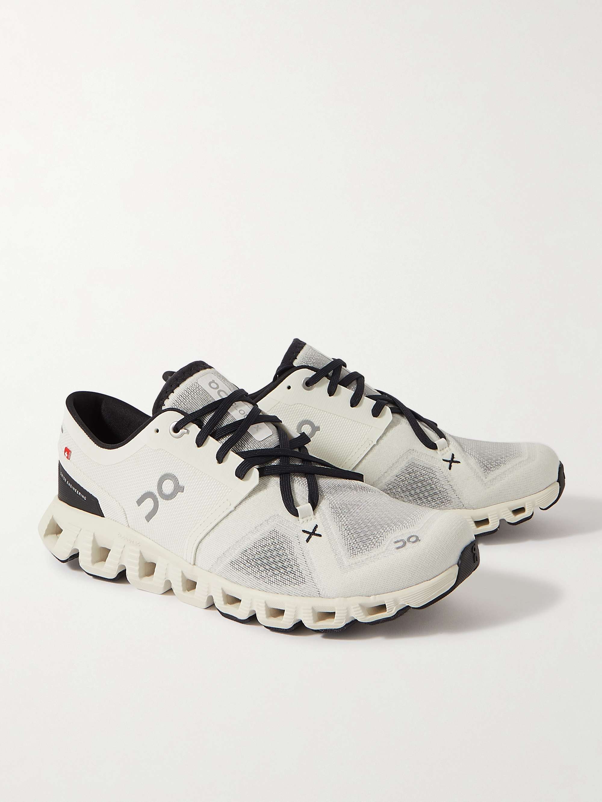 ON Cloud X3 Rubber-Trimmed Mesh Running Sneakers