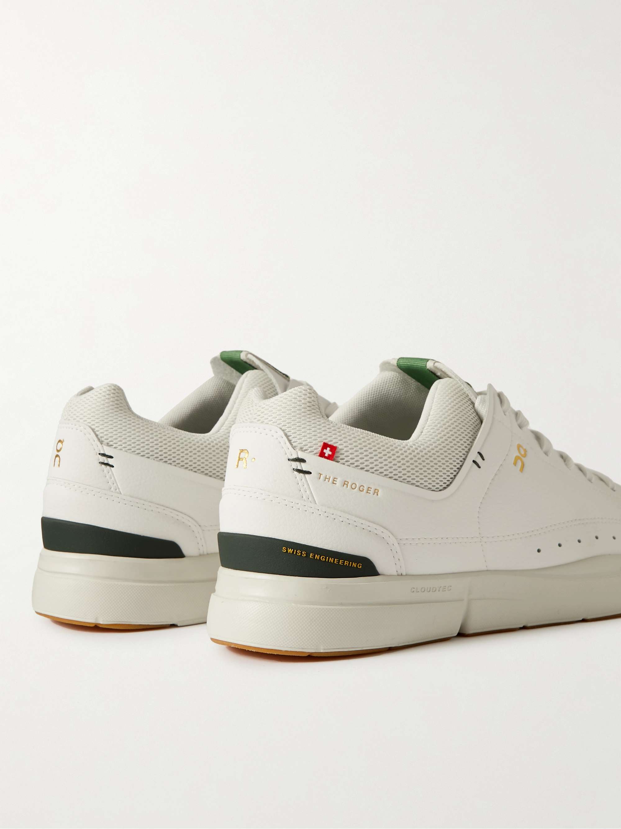 ON + Roger Federer The Roger Centre Court Vegan Leather and Mesh Tennis Sneakers