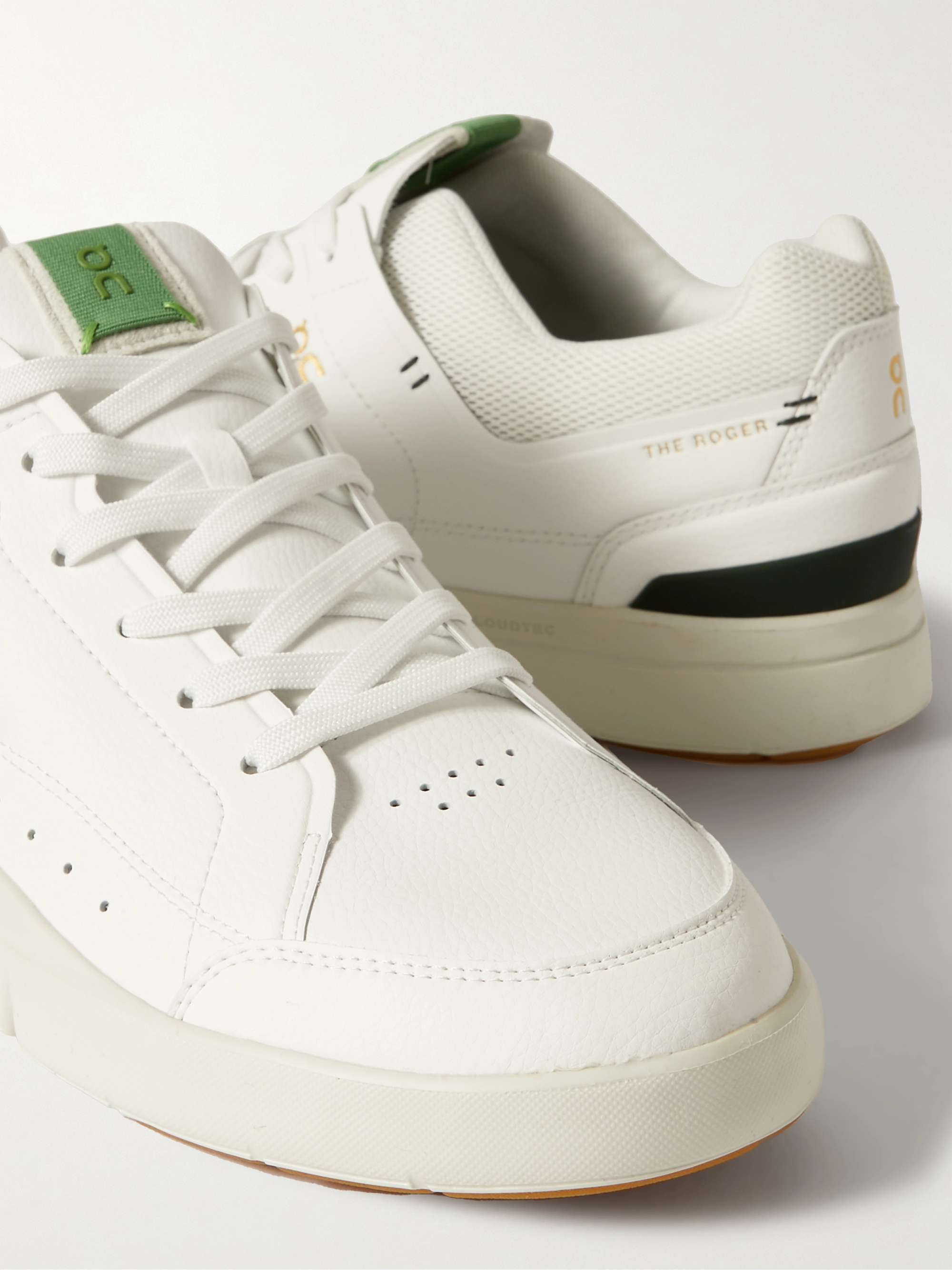 ON + Roger Federer The Roger Centre Court Vegan Leather and Mesh Tennis Sneakers