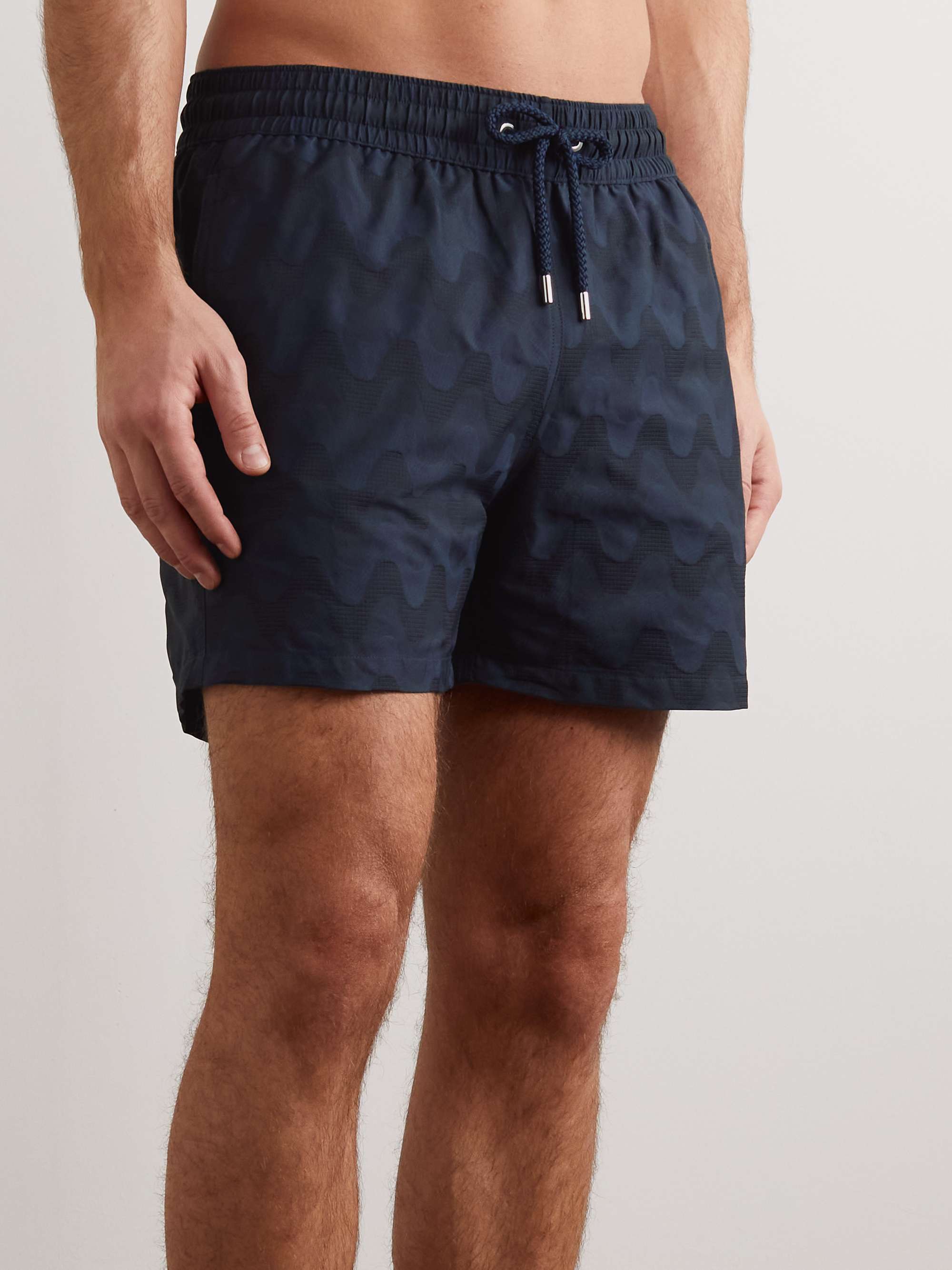 FRESCOBOL CARIOCA Straight-Leg Short-Length Printed Recycled Swim Shorts  for Men