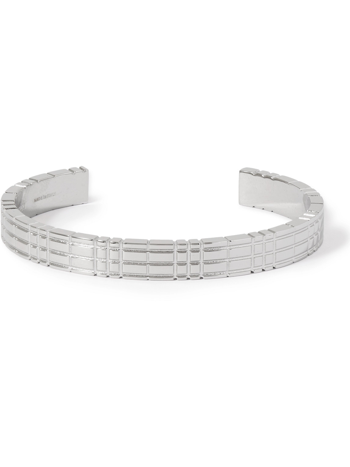 Burberry Engraved Silver-tone Cuff