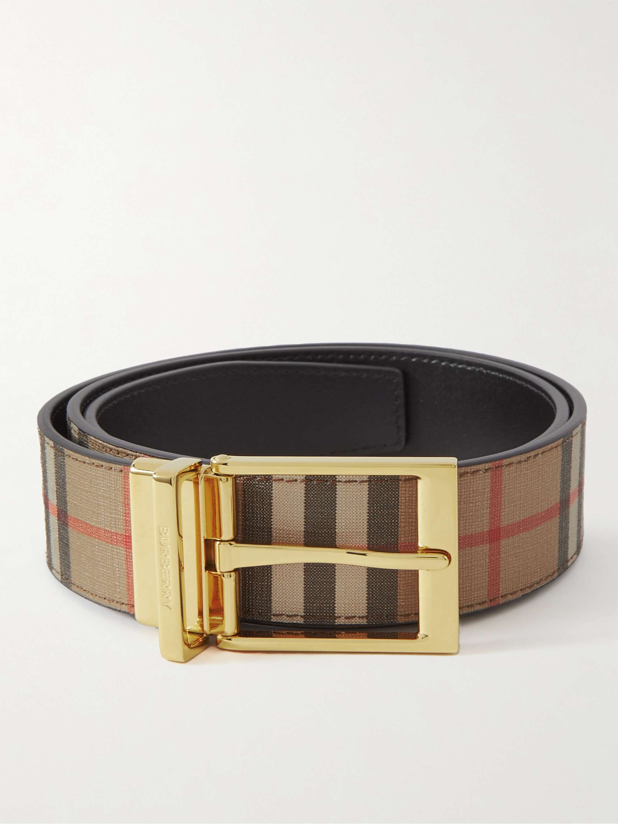 Burberry belt mens online sales