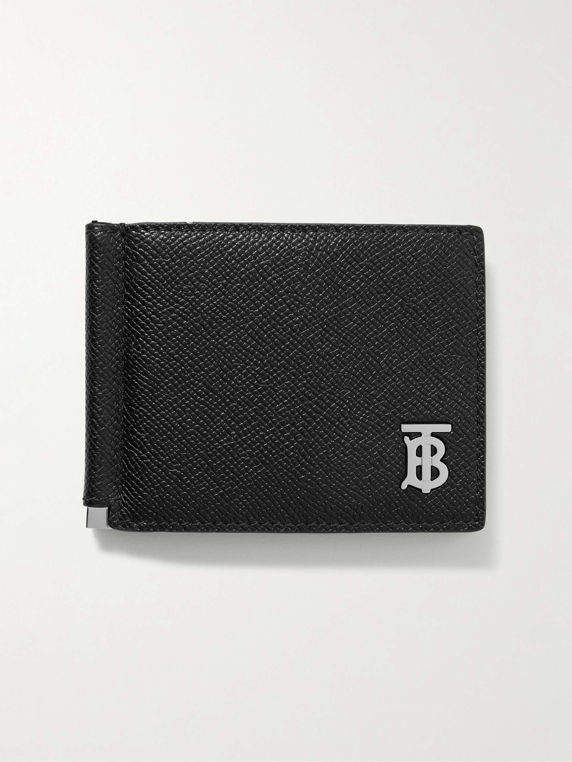 BURBERRY Logo-Embellished Full-Grain Leather Wallet