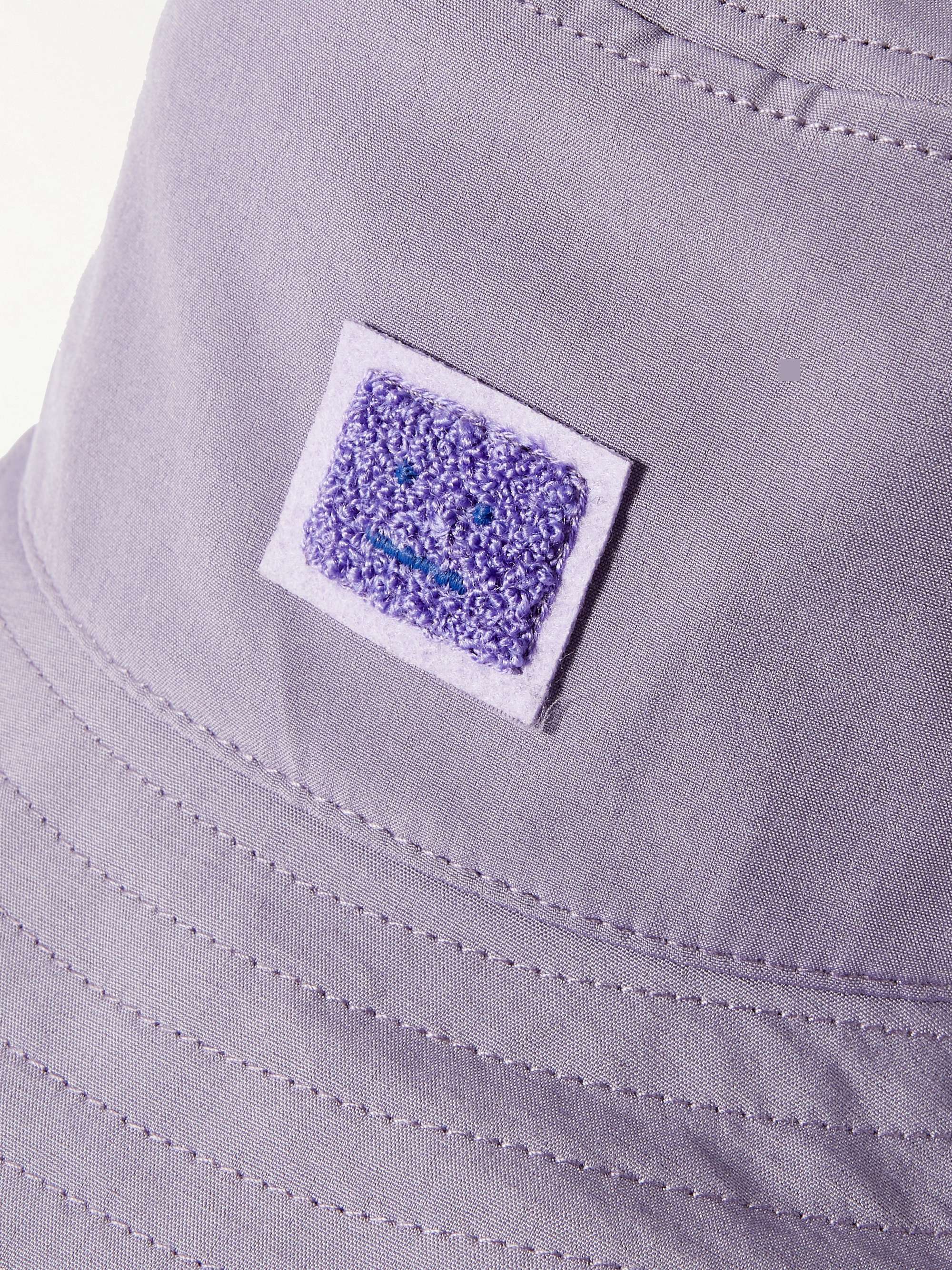 ACNE STUDIOS Logo-Appliquéd Shell Bucket Hat