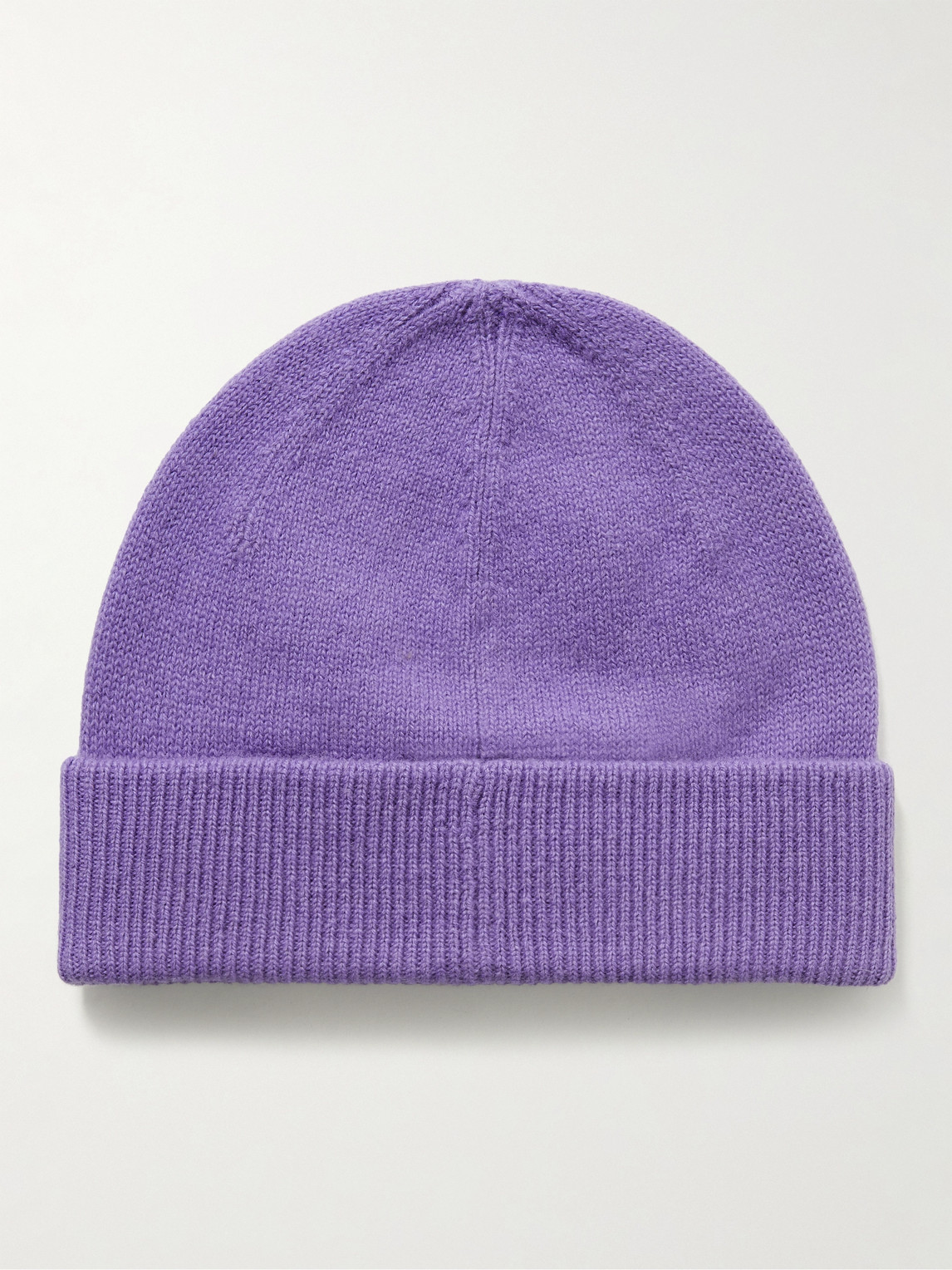 Shop Acne Studios Logo-appliquéd Wool Beanie In Purple