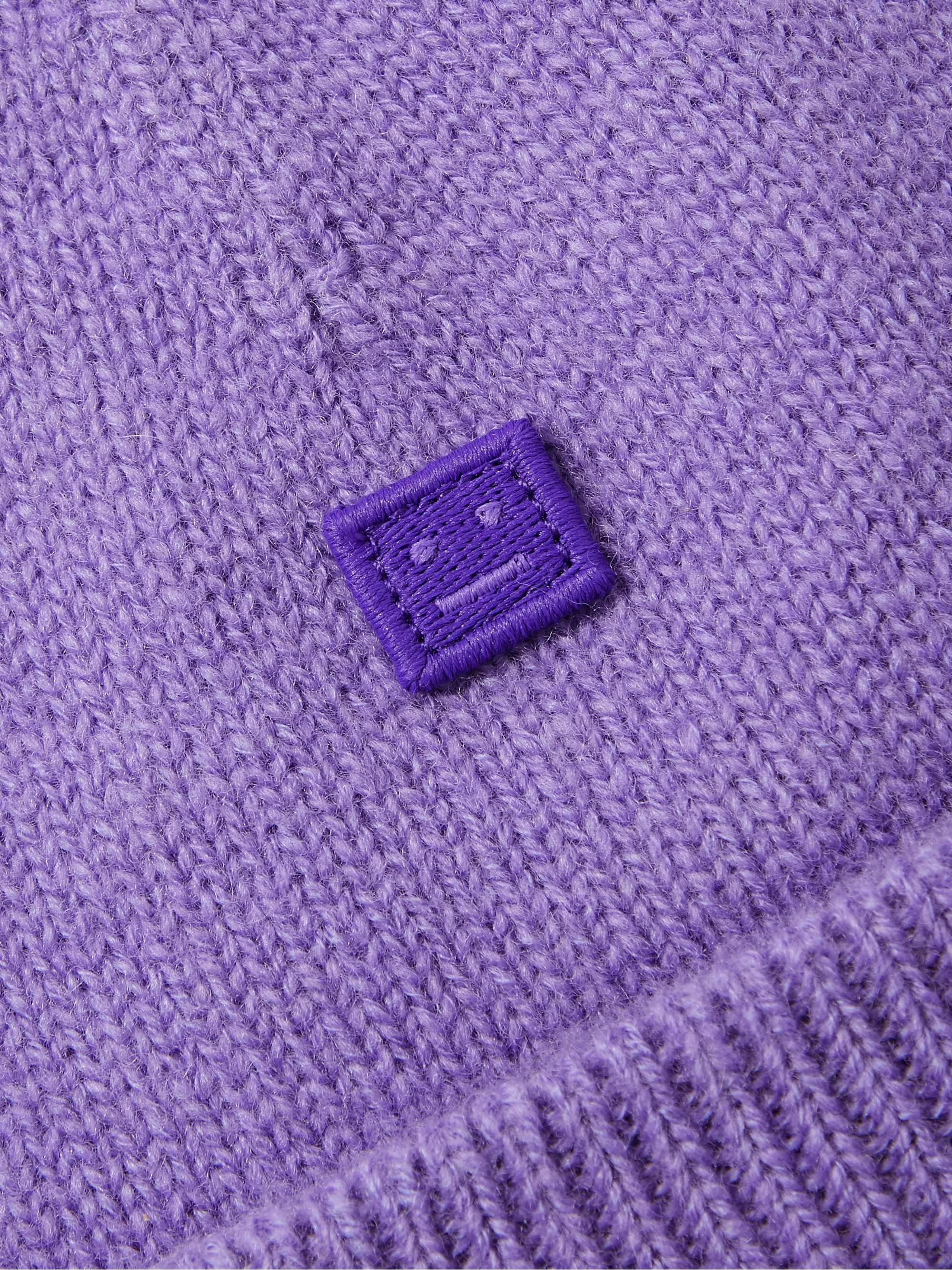 ACNE STUDIOS Logo-Appliquéd Wool Beanie