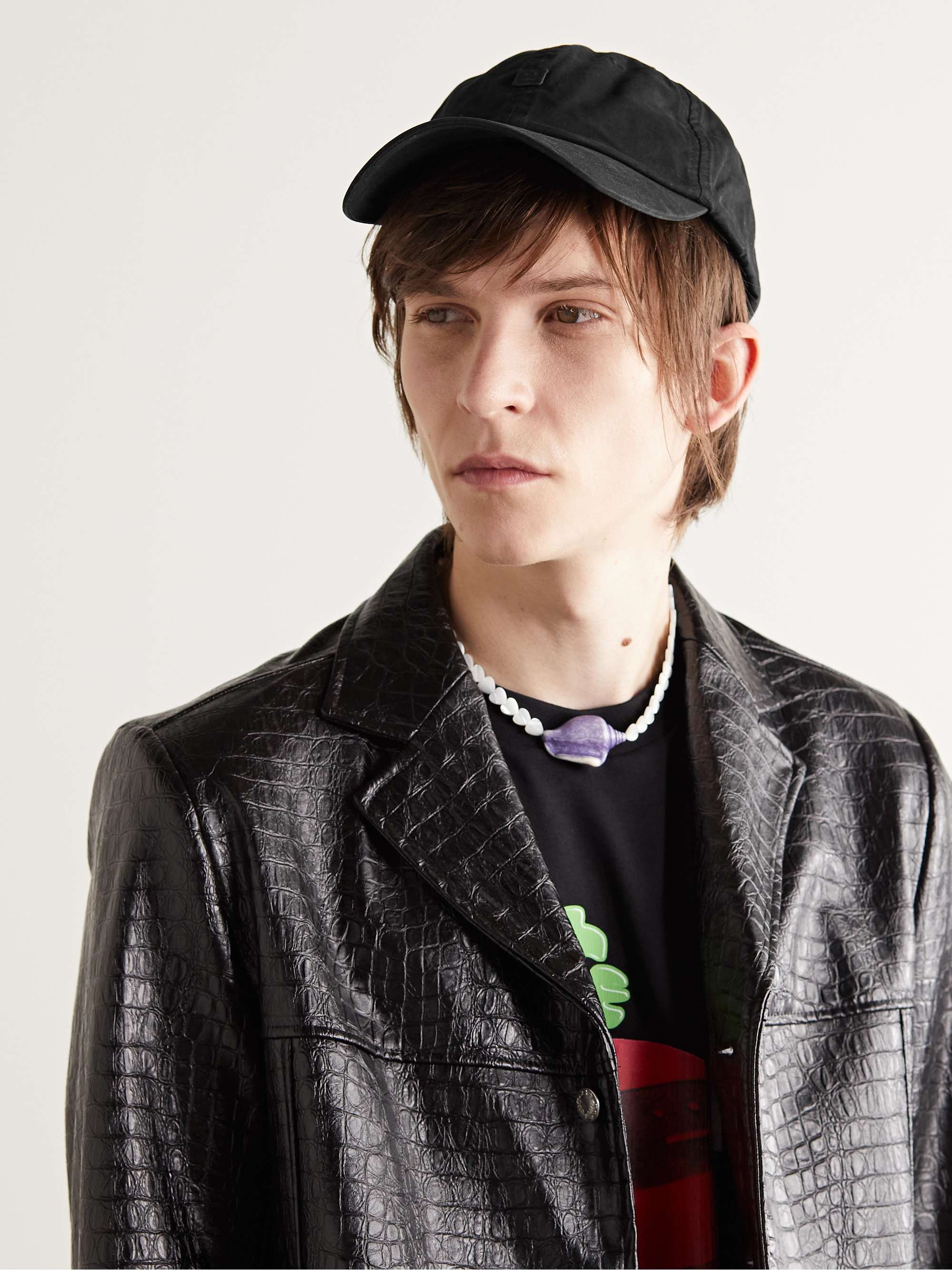 ACNE STUDIOS Logo-Appliquéd Cotton-Twill Baseball Cap
