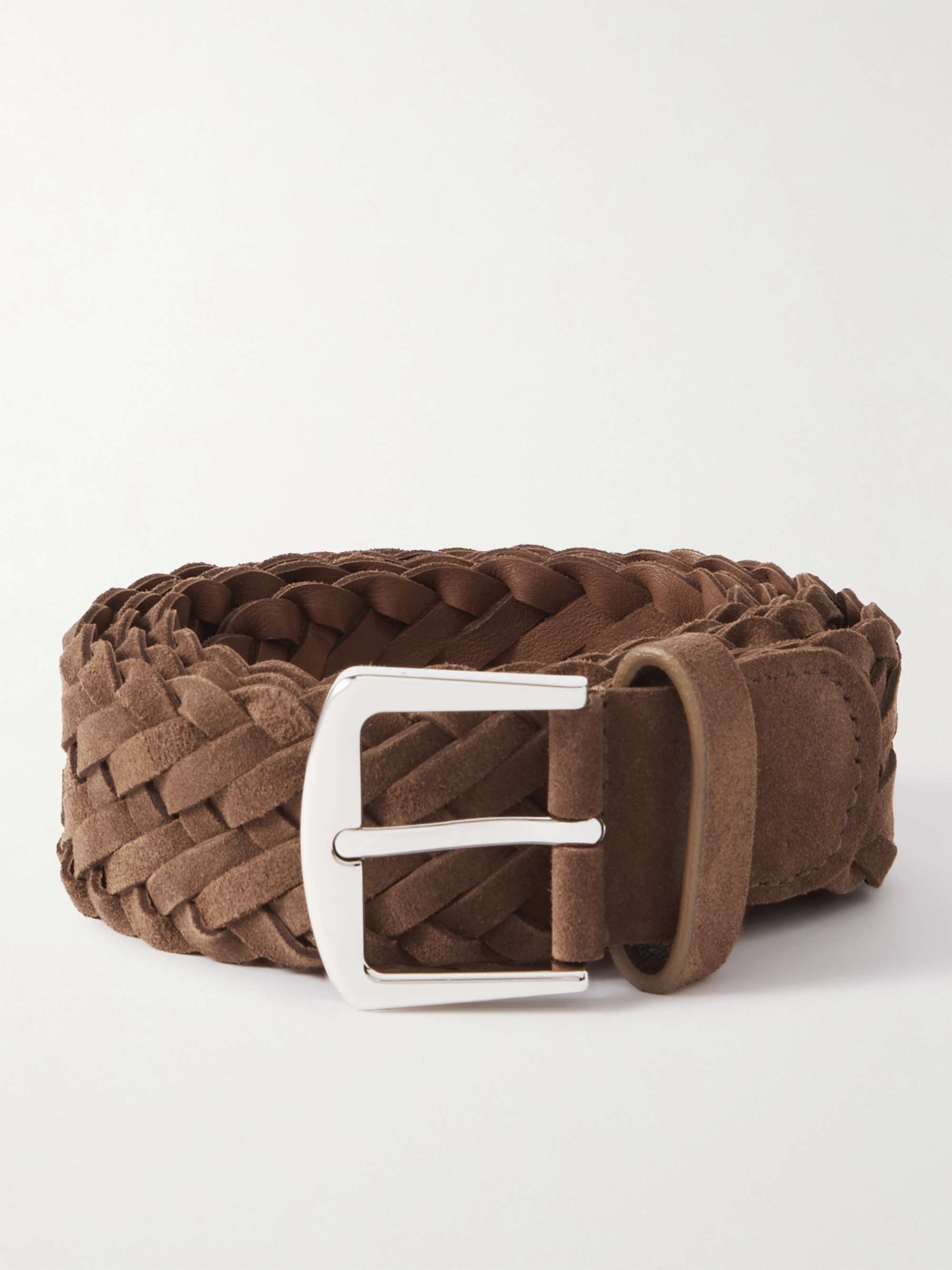 LORO PIANA 4cm Woven Suede Belt for Men | MR PORTER