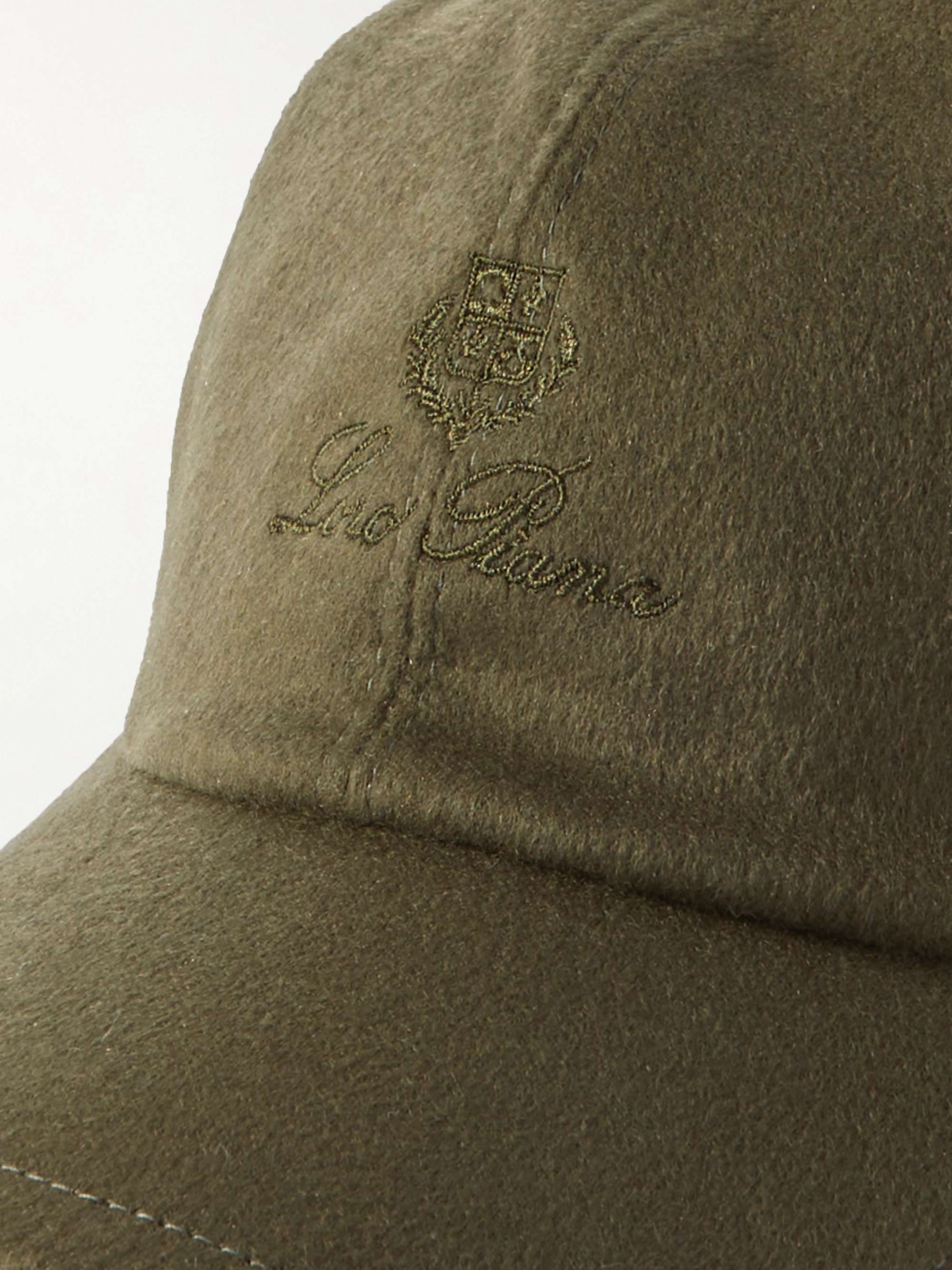 LORO PIANA Logo-Embroidered Storm System® Baby Cashmere Baseball Cap