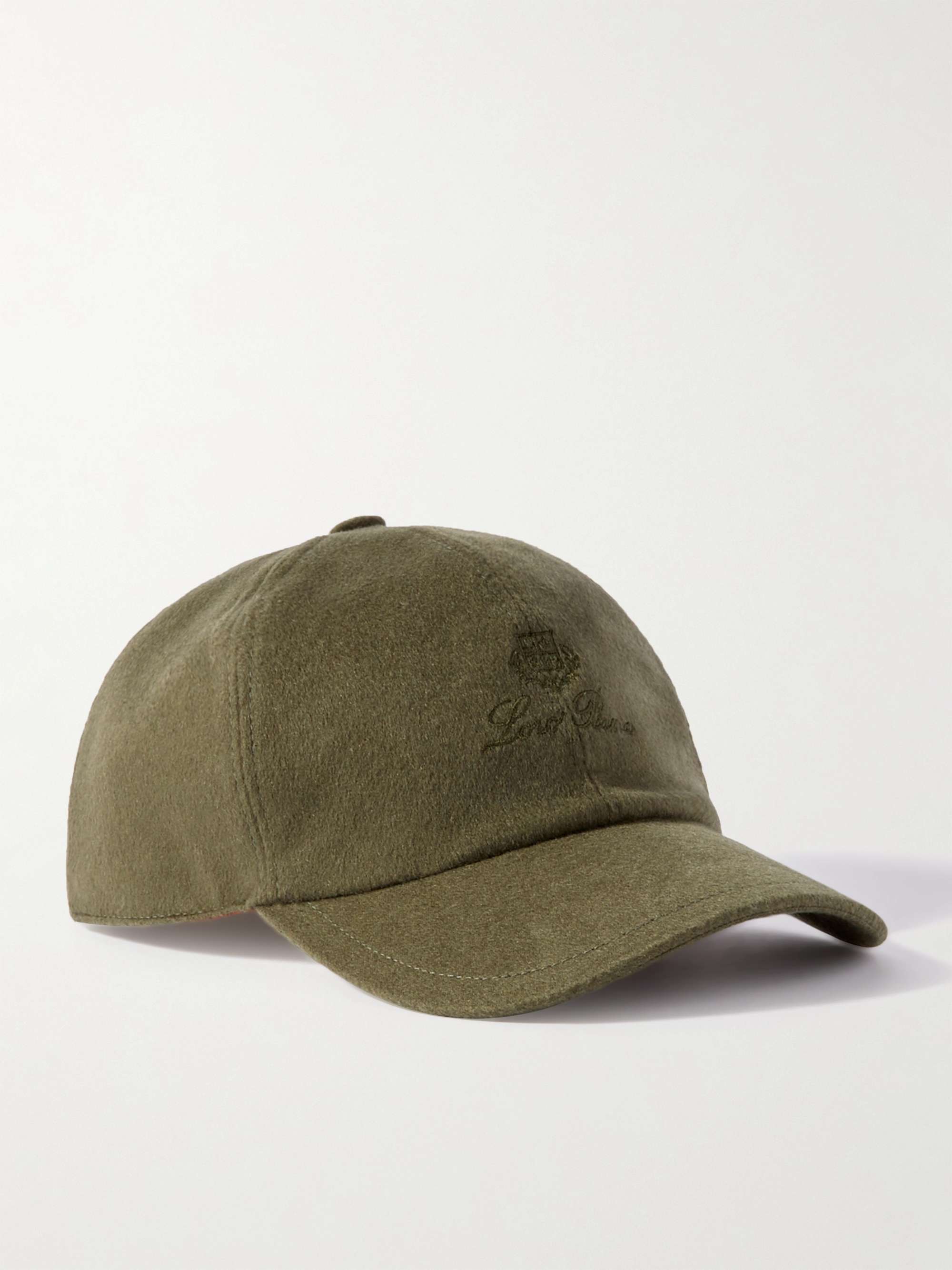 LORO PIANA Logo-Embroidered Storm System® Baby Cashmere Baseball Cap ...