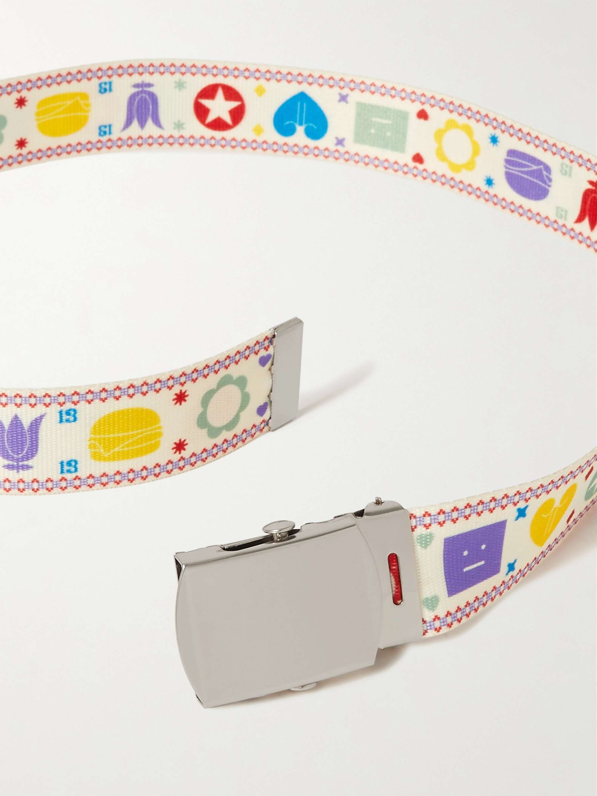 ACNE STUDIOS Printed Canvas Belt