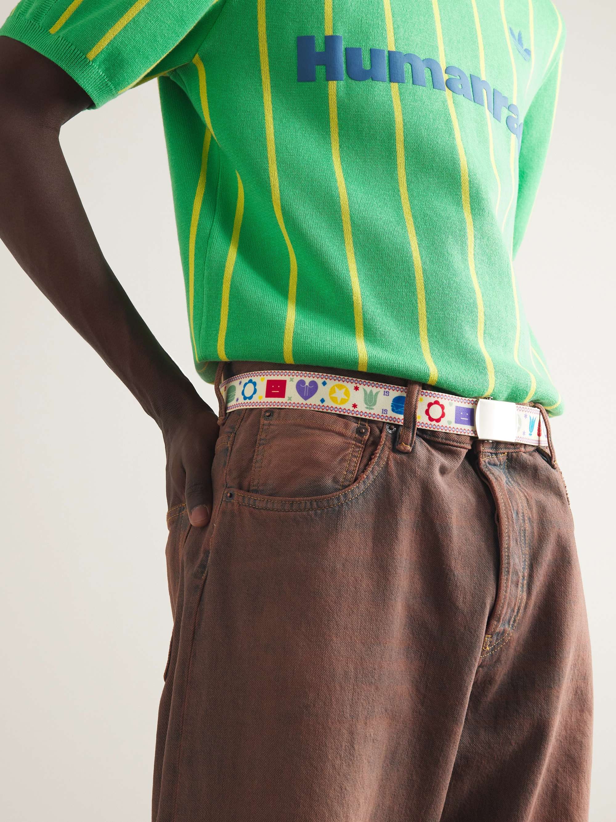 ACNE STUDIOS Printed Canvas Belt
