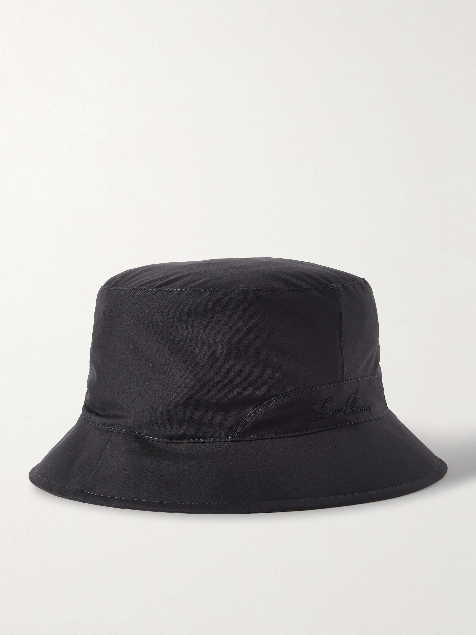 LORO PIANA Logo-Embroidered Storm System® Shell Bucket Hat for Men | MR ...