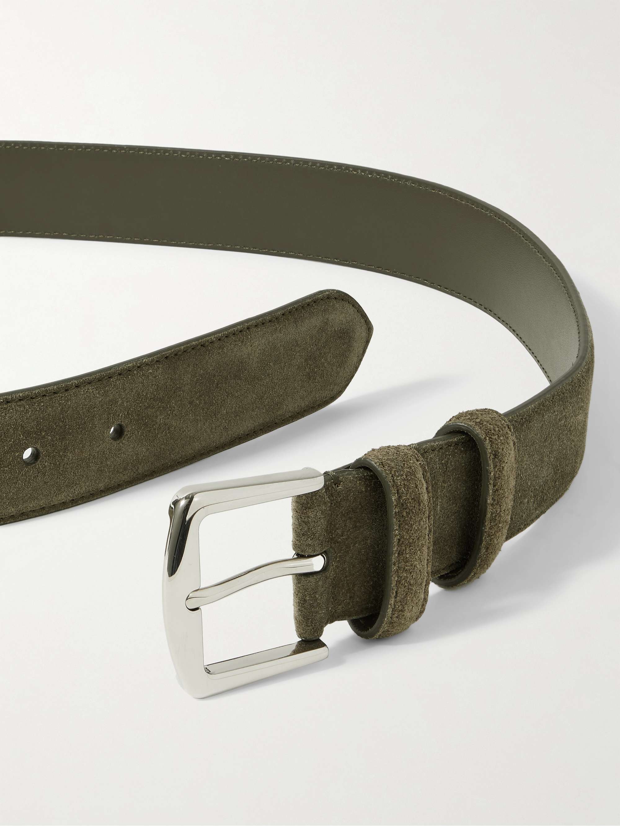 LORO PIANA 3.5cm Suede Belt