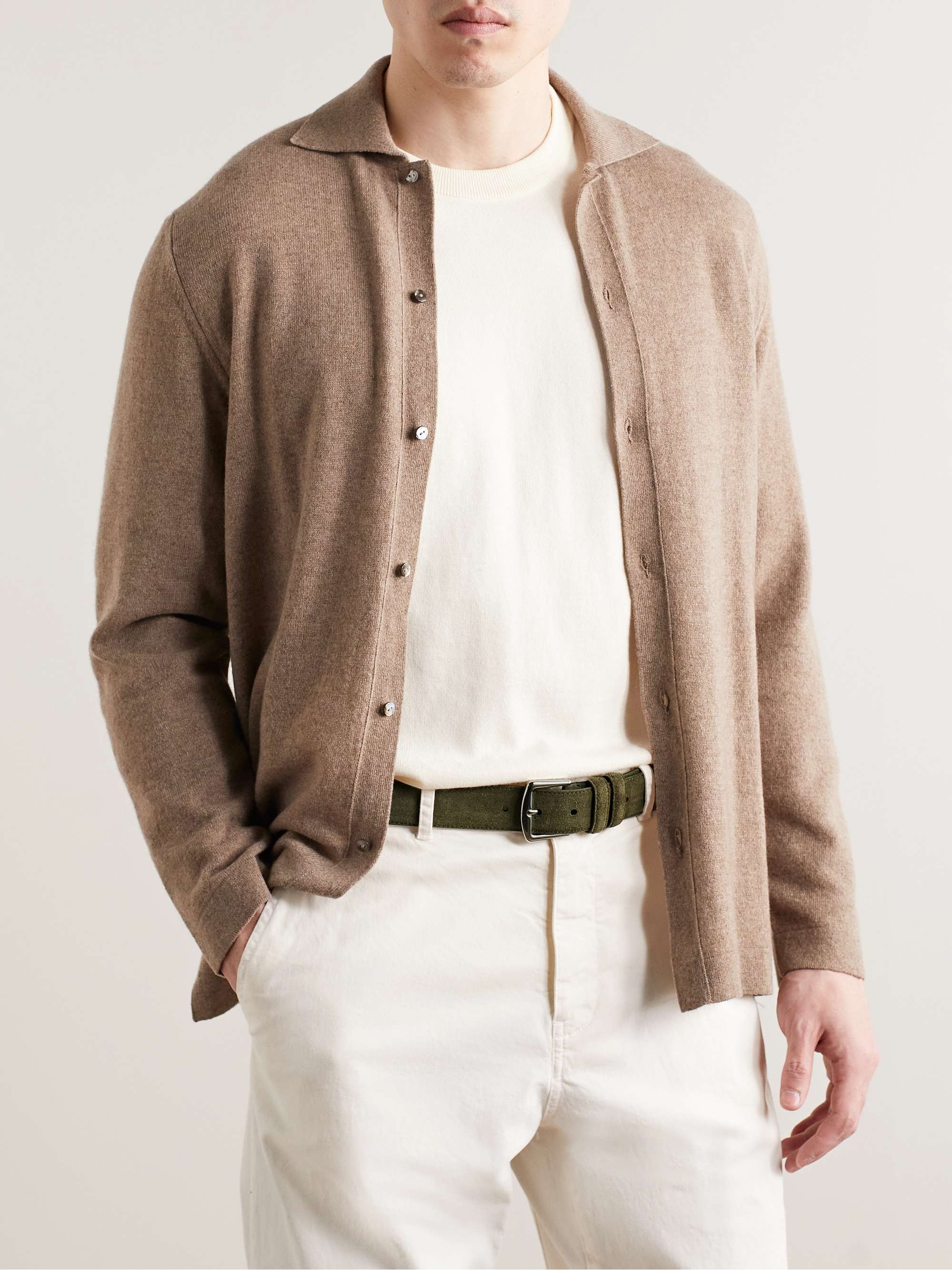 LORO PIANA 3.5cm Suede Belt