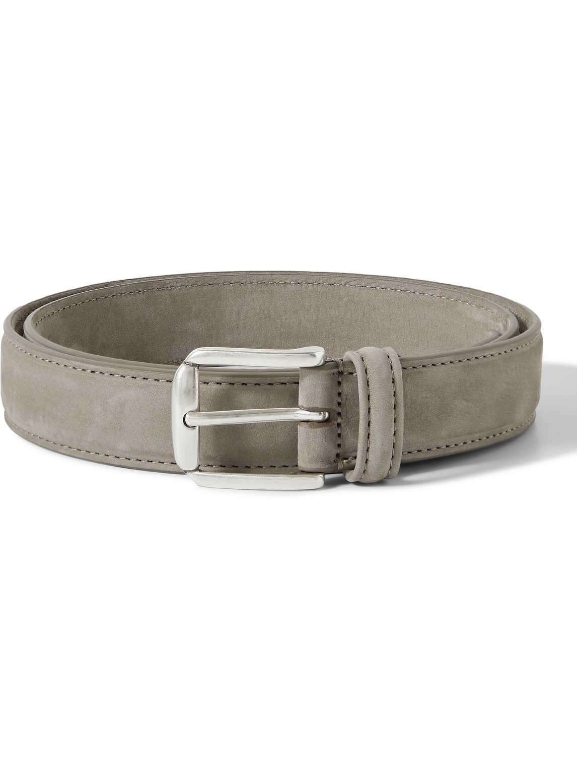 Anderson's 3cm Nubuck Belt In Gray