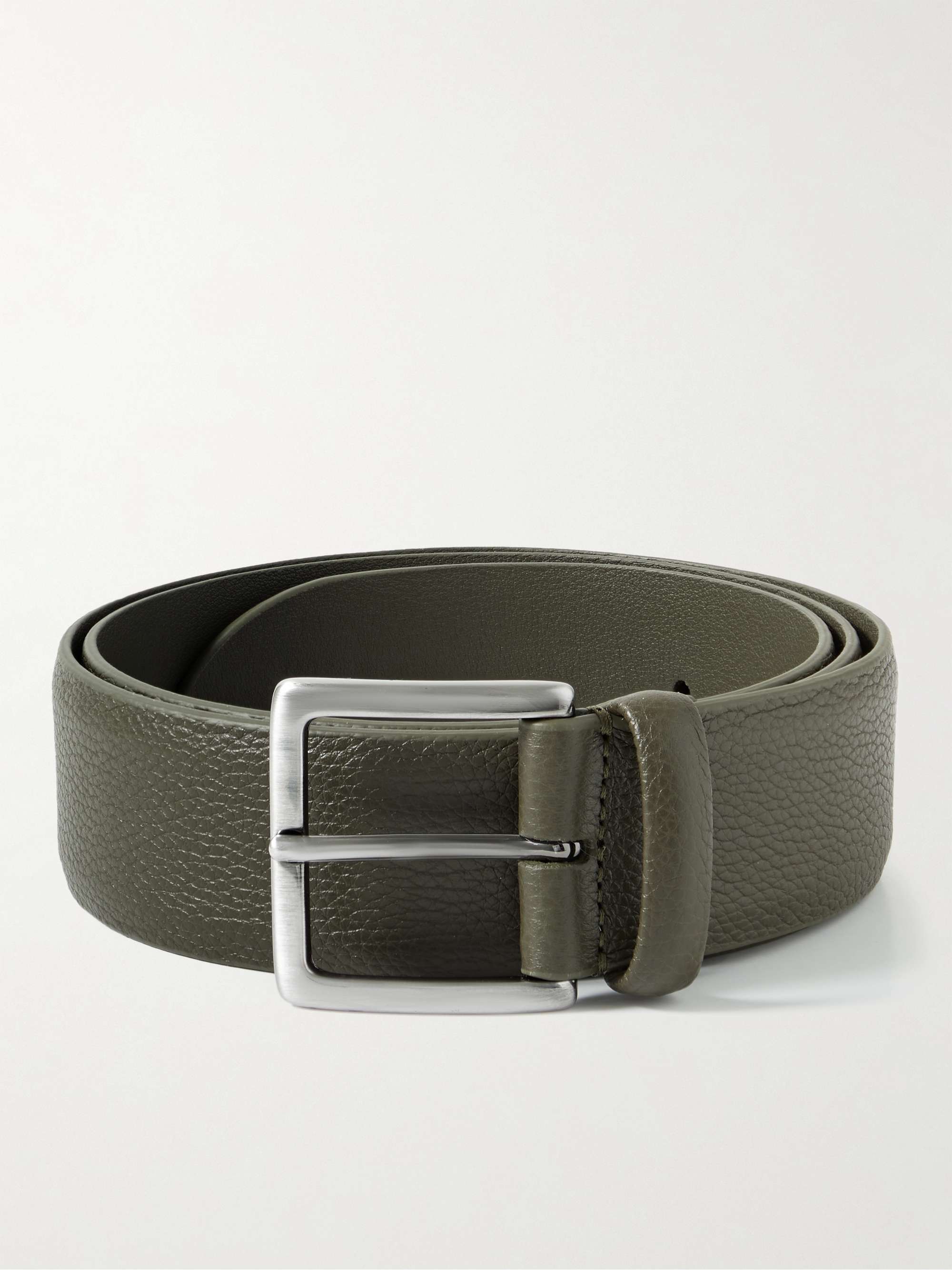 4cm Full-Grain Leather Belt