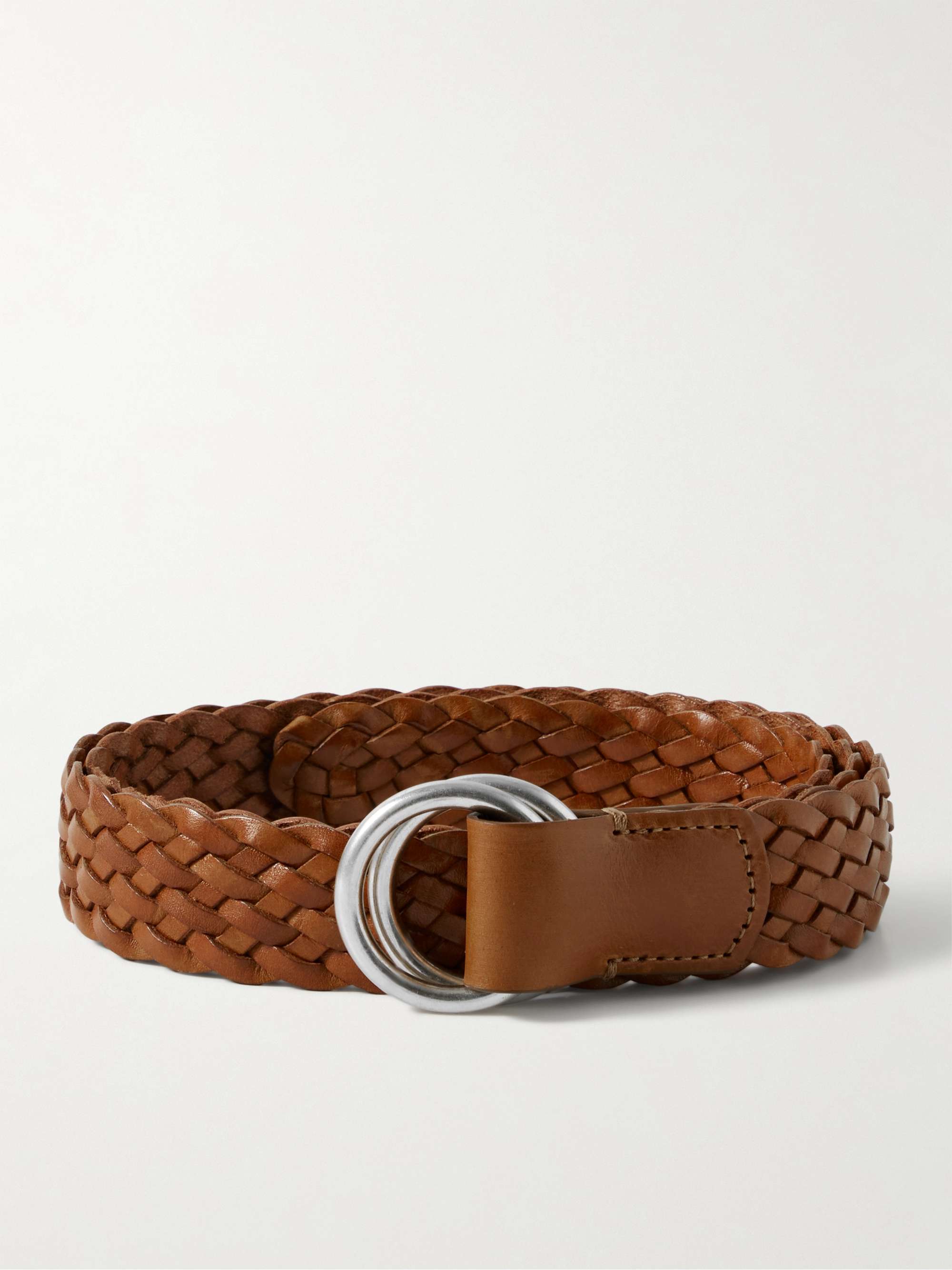 ANDERSON'S 3cm Woven Leather Belt
