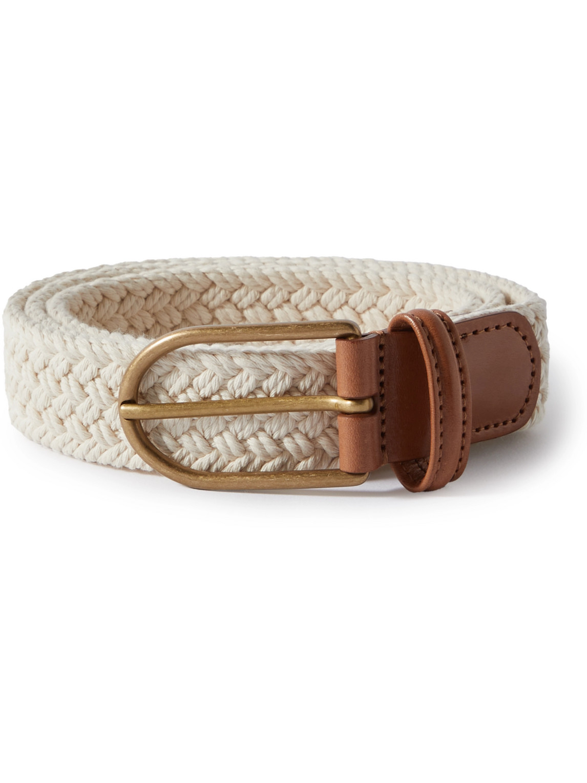 ANDERSON'S NARROW WOVEN HEMP BELT