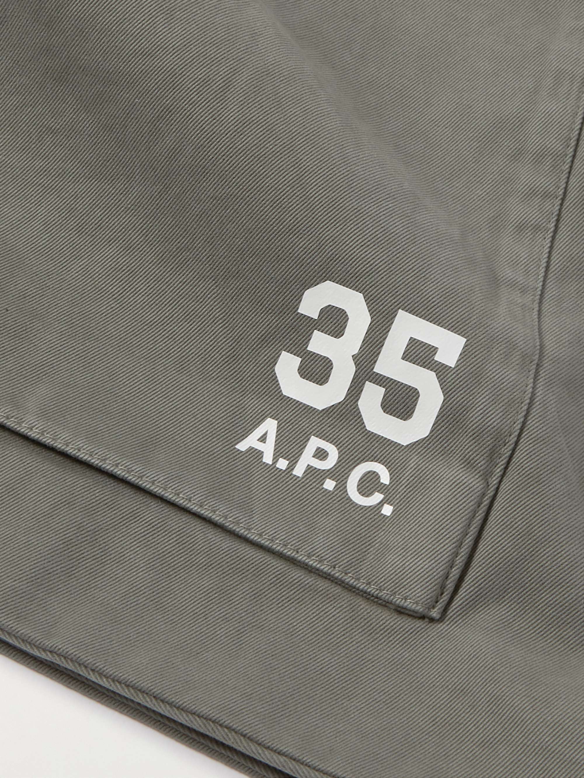A.P.C. Respect Printed Cotton-Twill Tote Bag