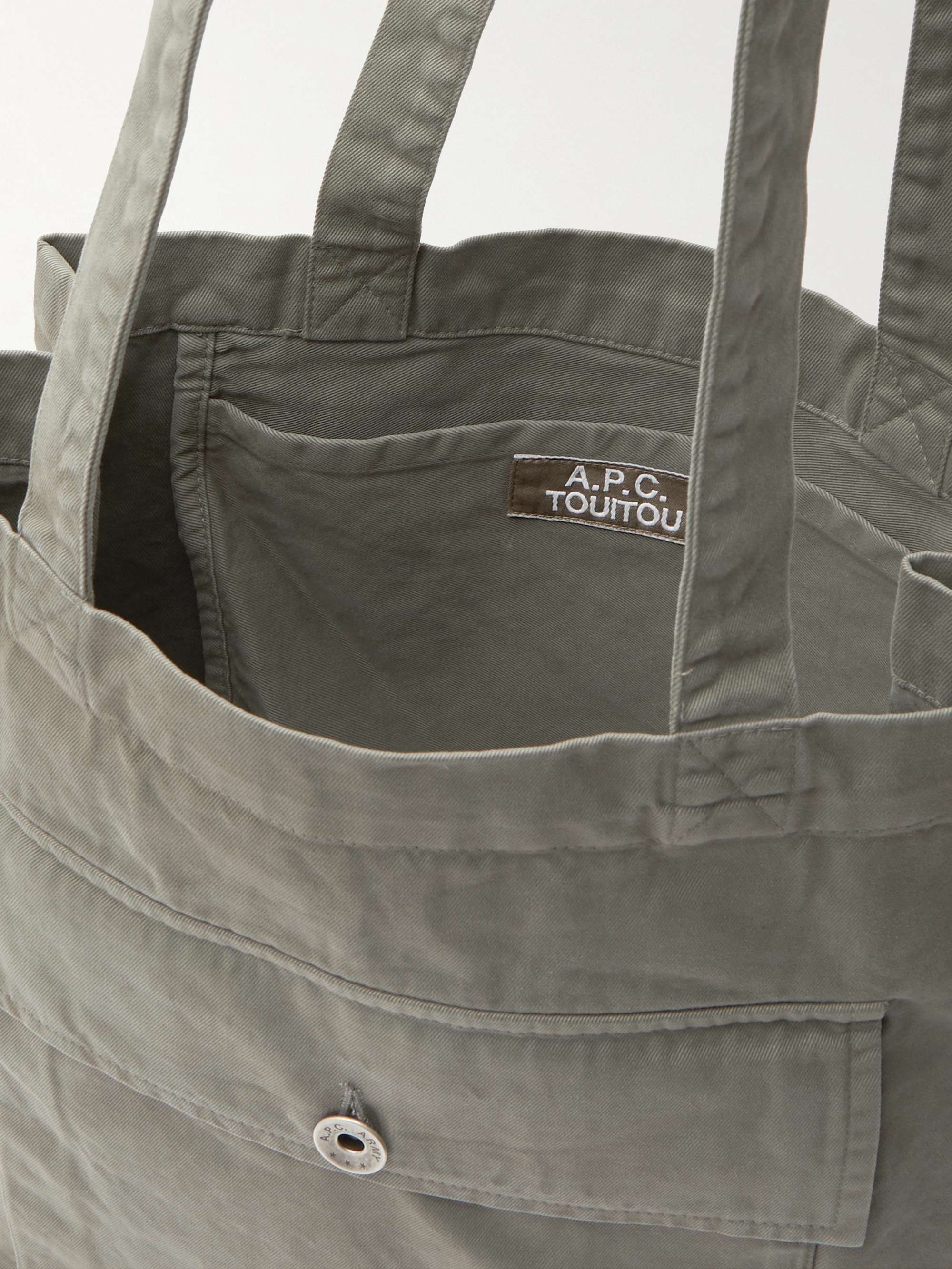 A.P.C. Respect Printed Cotton-Twill Tote Bag