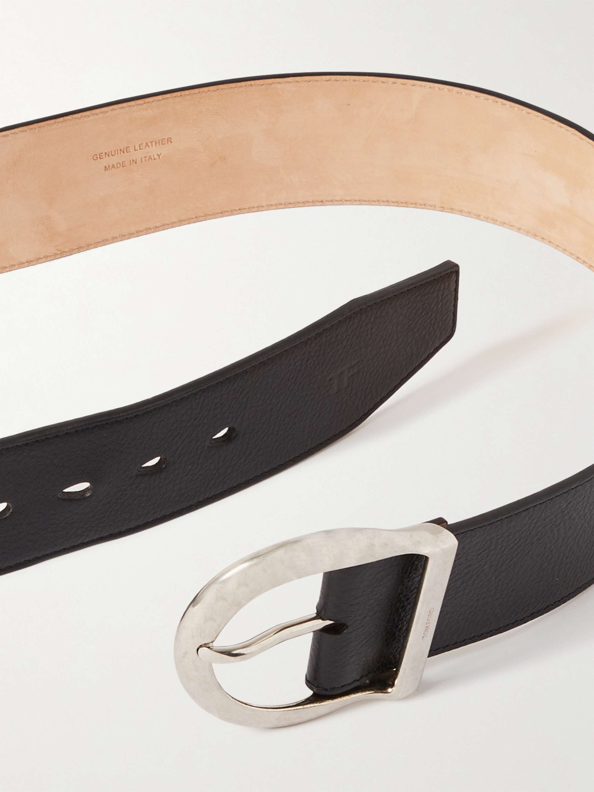 TOM FORD Full-Grain Leather Belt