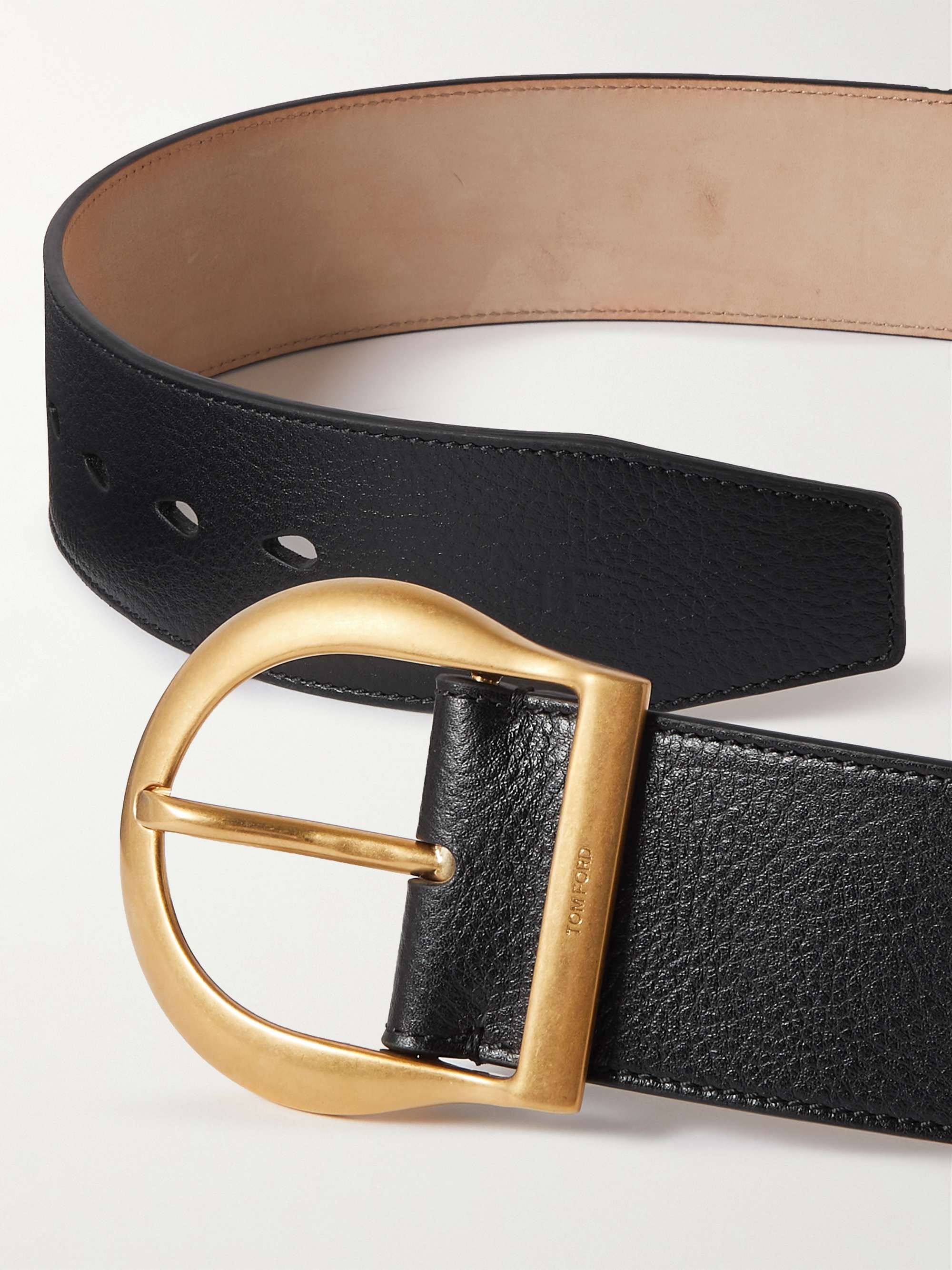 TOM FORD Full-Grain Leather Belt