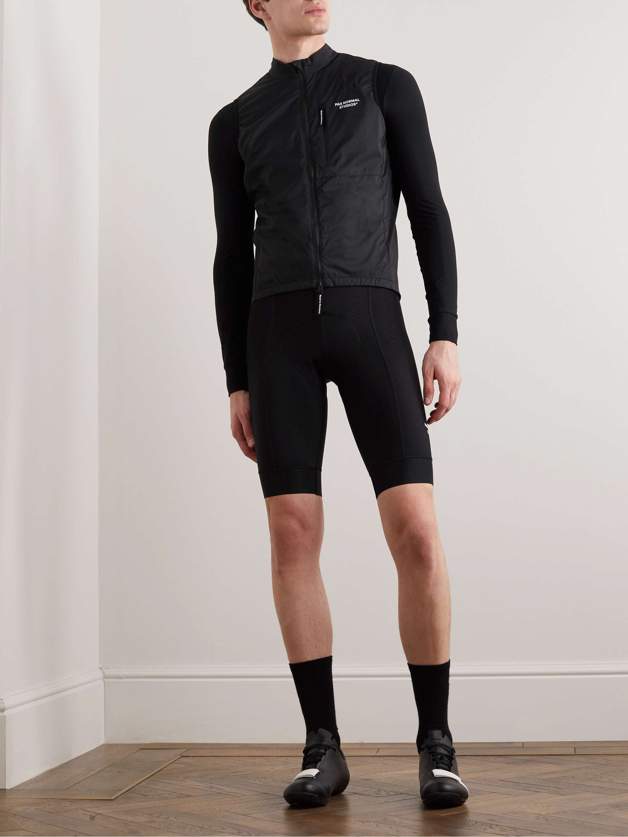 PAS NORMAL STUDIOS Essential Logo-Print Pertex Quantum Ripstop Cycling Gilet
