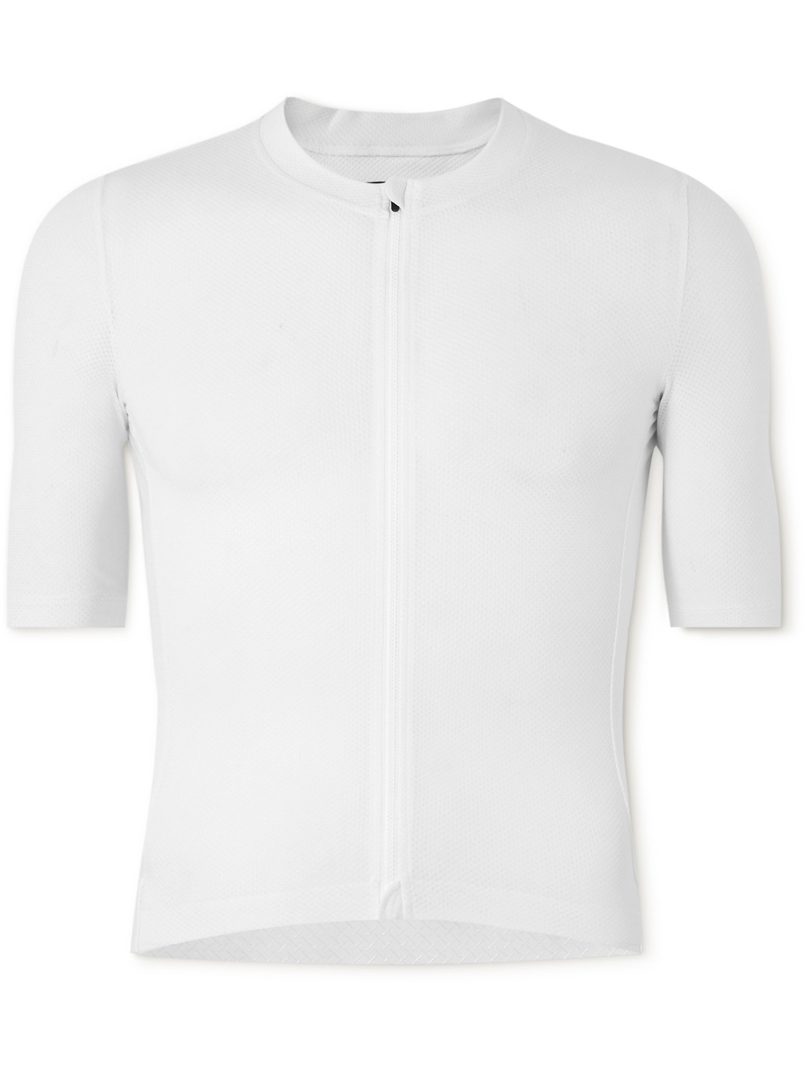 Pas Normal Studios Solitude Logo-print Polartec® Delta™ Mesh Cycling Jersey In White