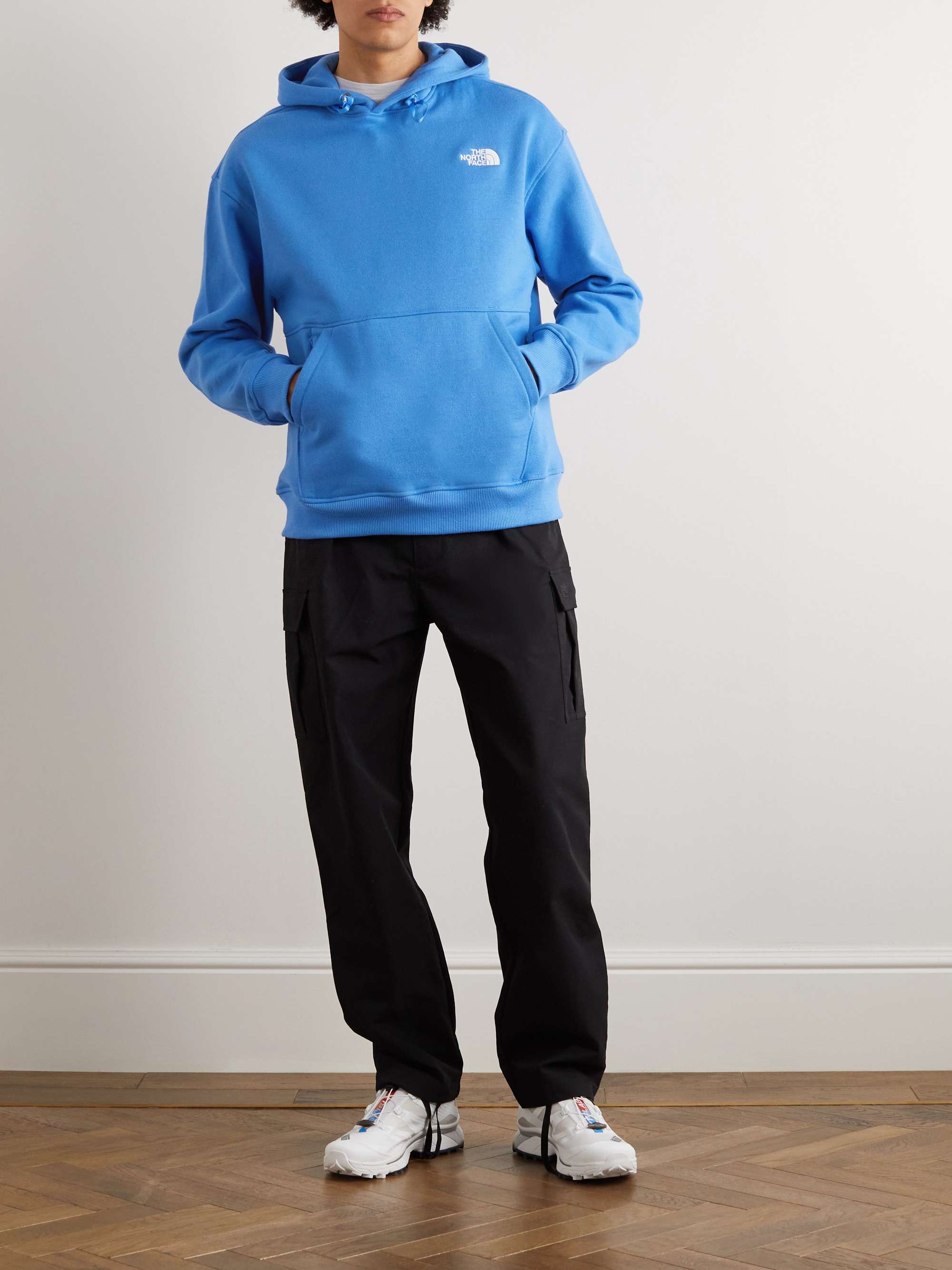 THE NORTH FACE Logo-Embroidered Cotton-Jersey Hoodie