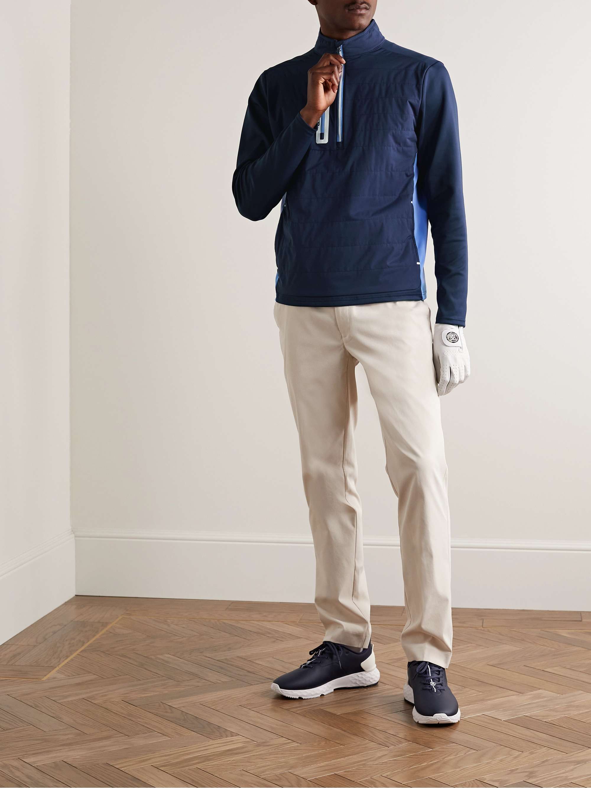 PETER MILLAR Weld Elite Hybrid Quilted Stretch-Jersey Golf Jacket