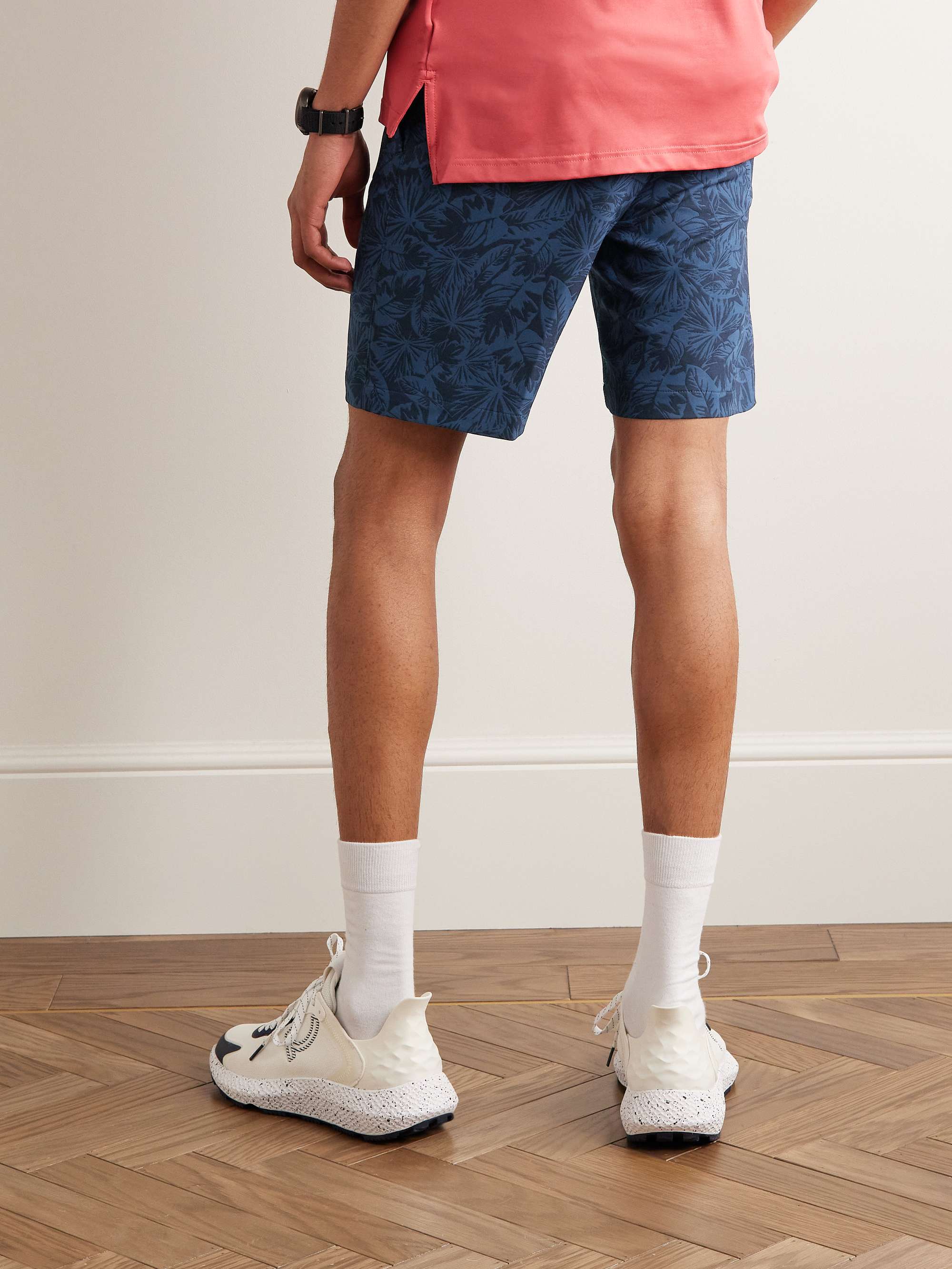 PETER MILLAR Salem Slim-Fit Printed Tech-Twill Golf Shorts