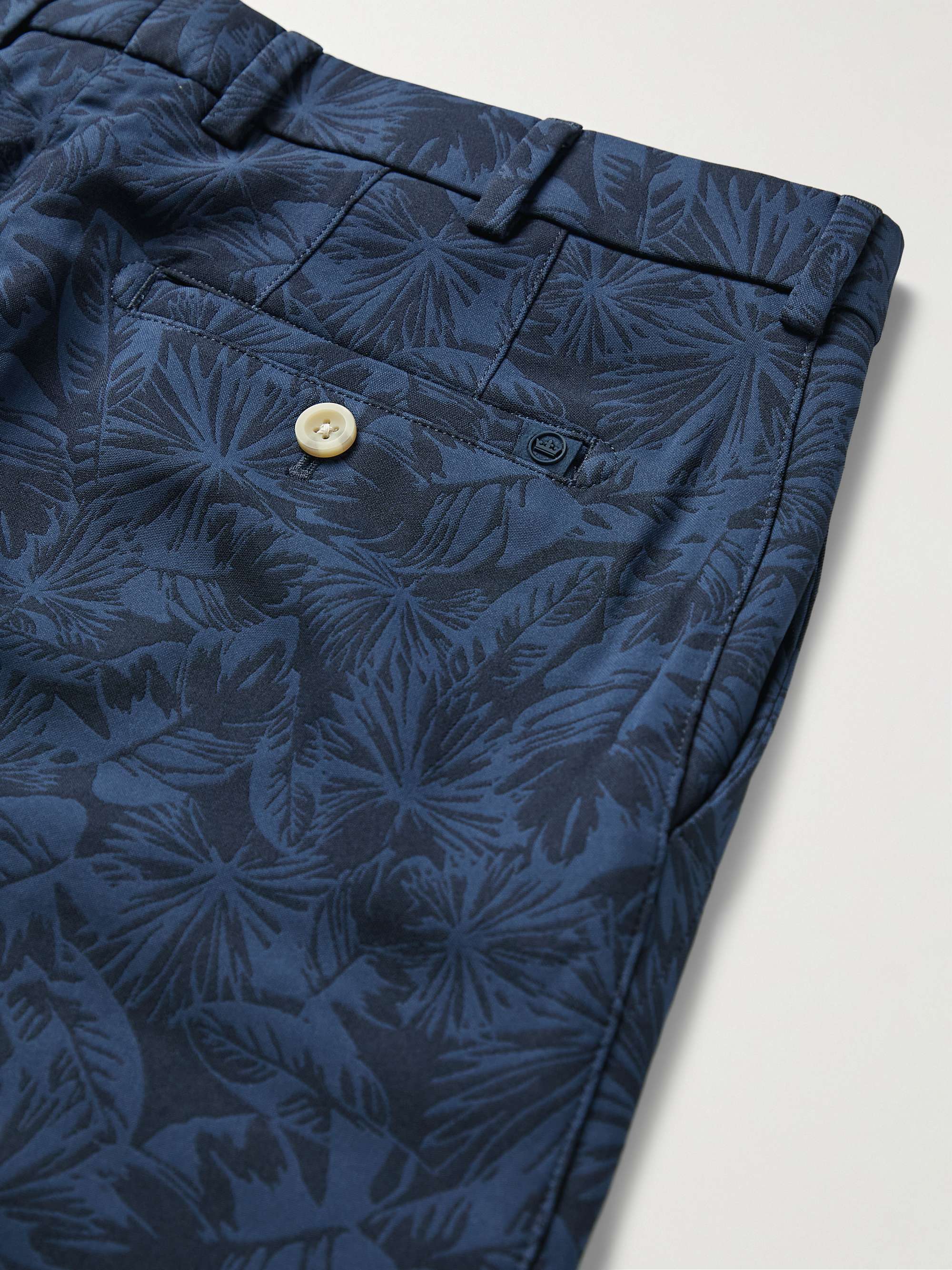 PETER MILLAR Salem Slim-Fit Printed Tech-Twill Golf Shorts